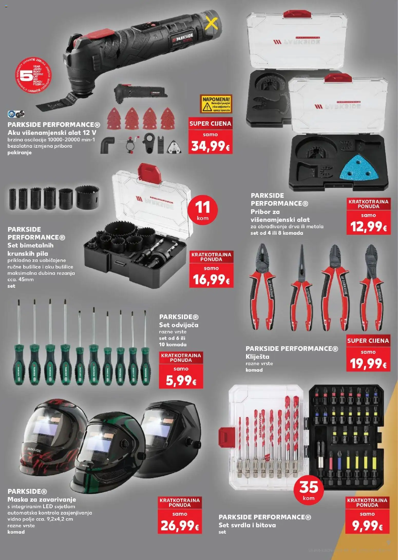 Kaufland katalog | vrijedi od 23.09.2026 | Stranica: 9 | Proizvodi: Alat, Kliješta, Pila, Parkside