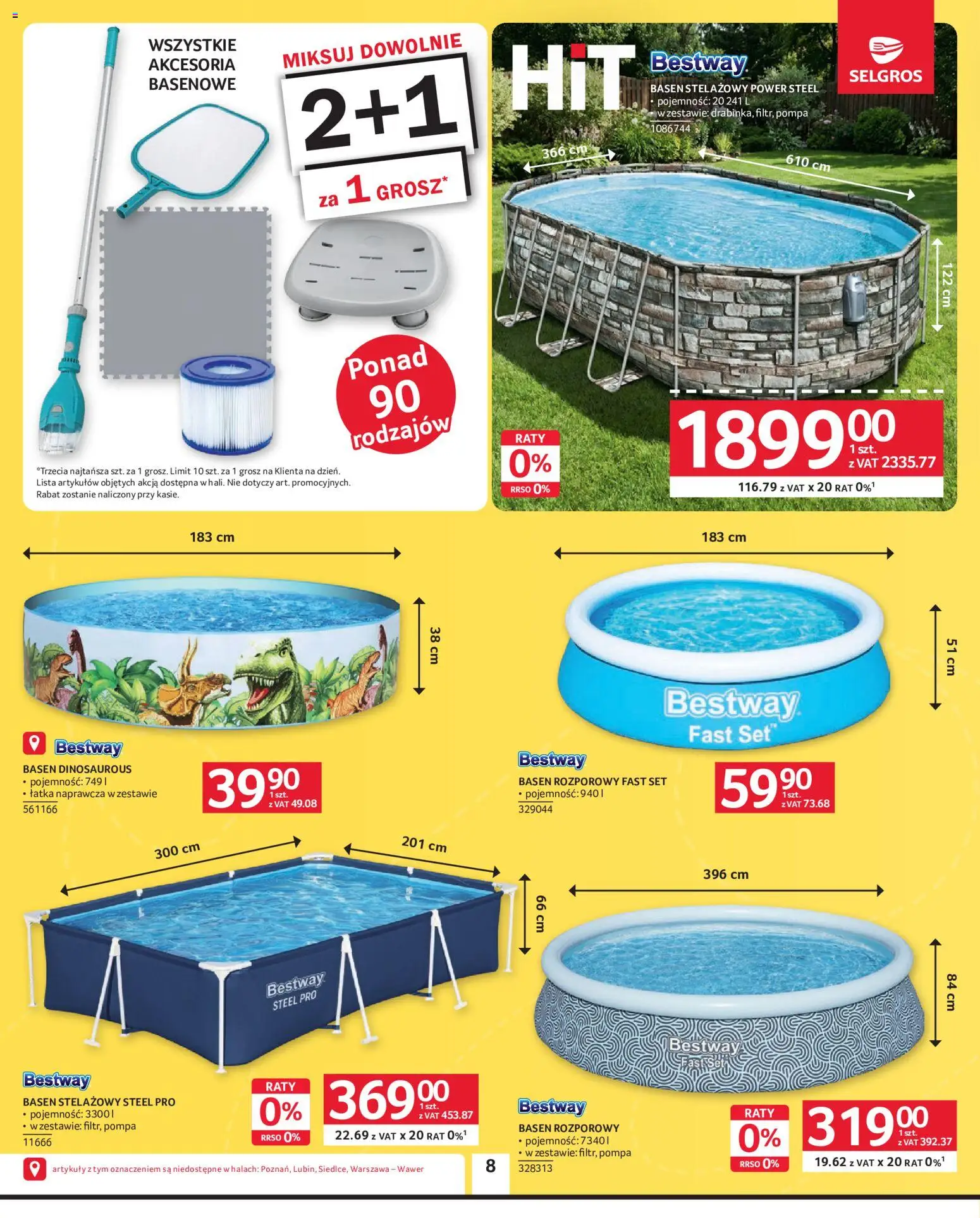 Selgros cash&carry gazetka - Oferta przemysłowa od 18.06.2026 | Strona: 10 | Produkty: Basen