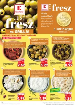 Pogląd oferty "Kaufland gazetka" - ważna od 28.05.2026 | Strona: 28 | Produkty: Tzatziki, Żurawina, Pomidory, Ziemniaki