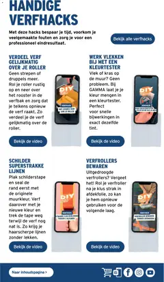 GAMMA Verfgids - Voorbeeld van een folder van GAMMA, geldig van 01/07/2026 | Pagina: 33 | Producten: Lijn, Tape, Rooster, Kan