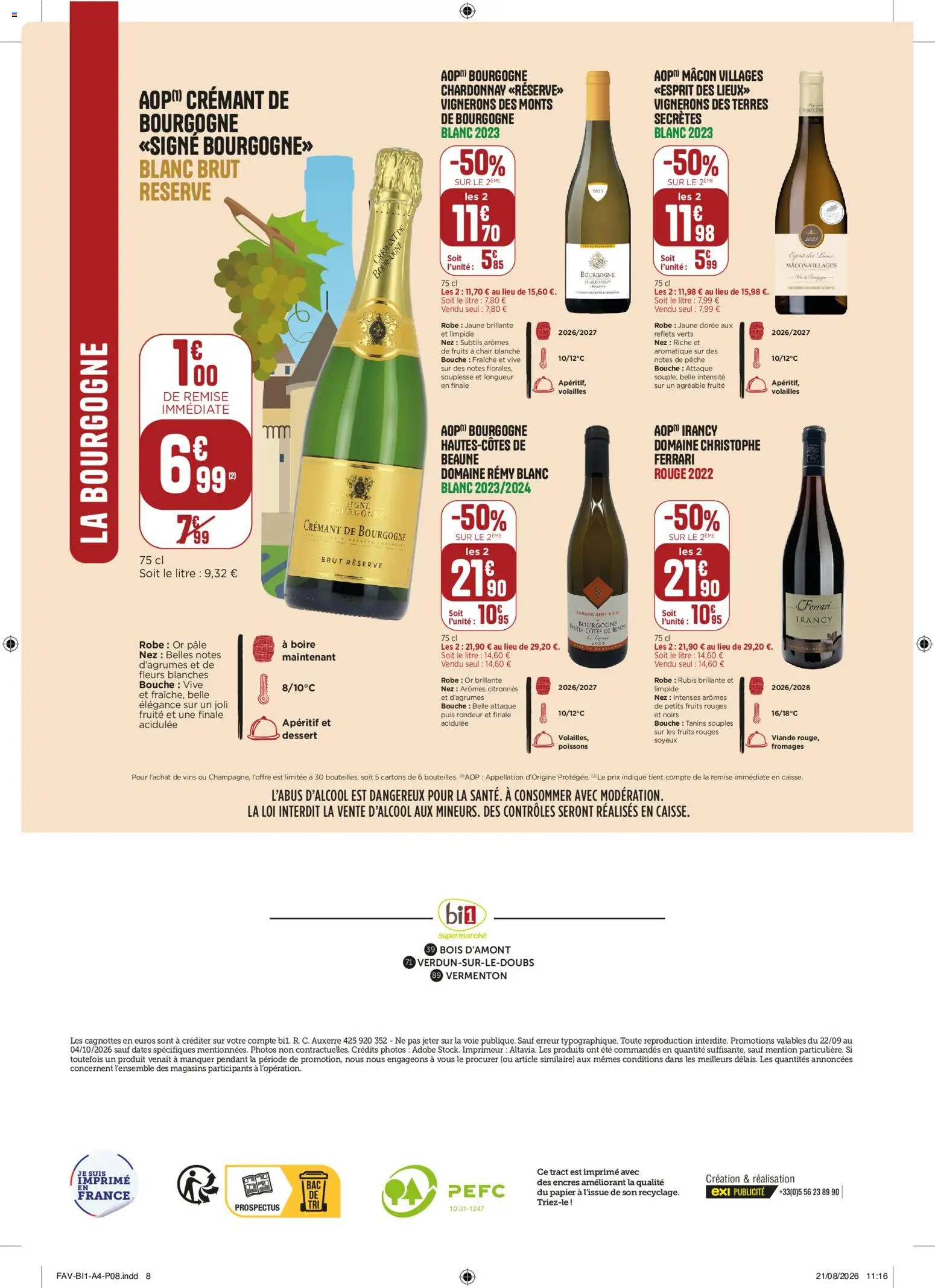 {H1} | Page: 8 | Produits: Pêche, Bourgogne, Poissons, Crémant