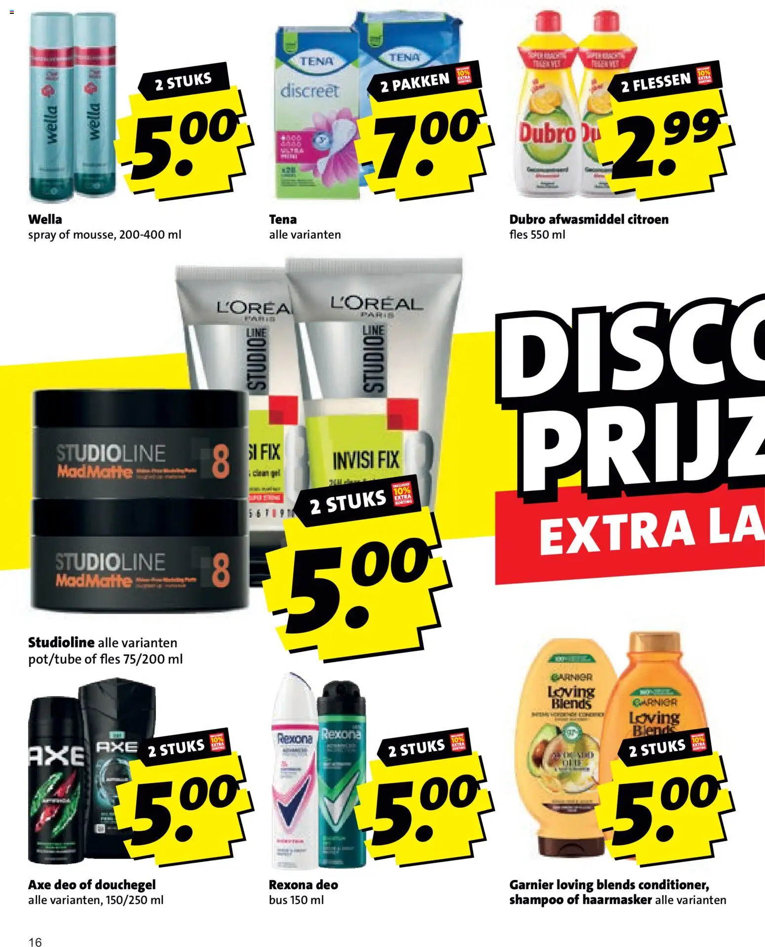 {H1} | Pagina: 16 | Producten: Fles, Afwasmiddel, La, Shampoo
