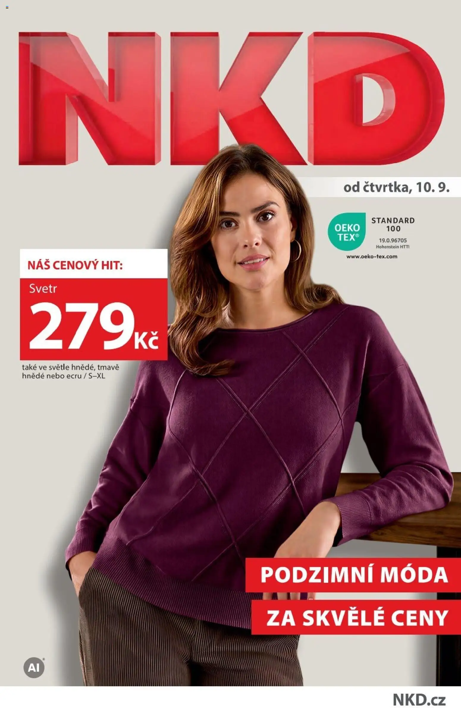 NKD leták od 10.09.2026 | Strana: 1 | Produkty: Svetr