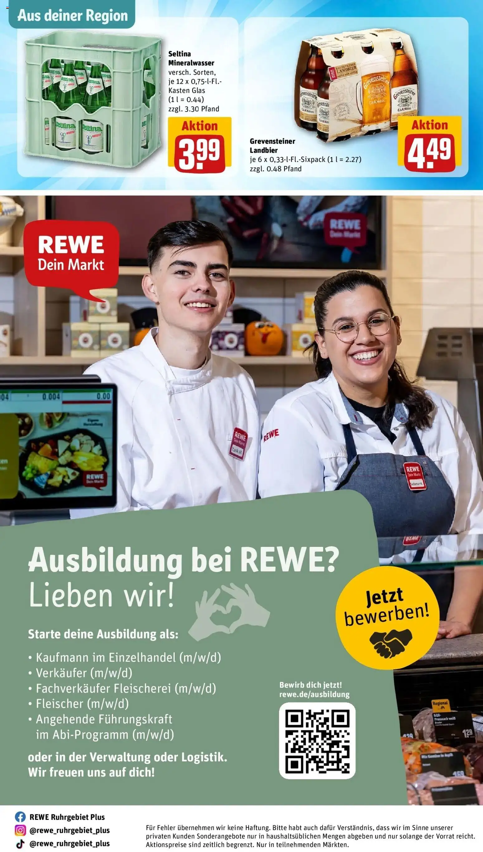 REWE Prospekt ab 14.09.2026 zum Blättern » Angebote | Seite: 32 | Produkte: Mineralwasser, Veltins