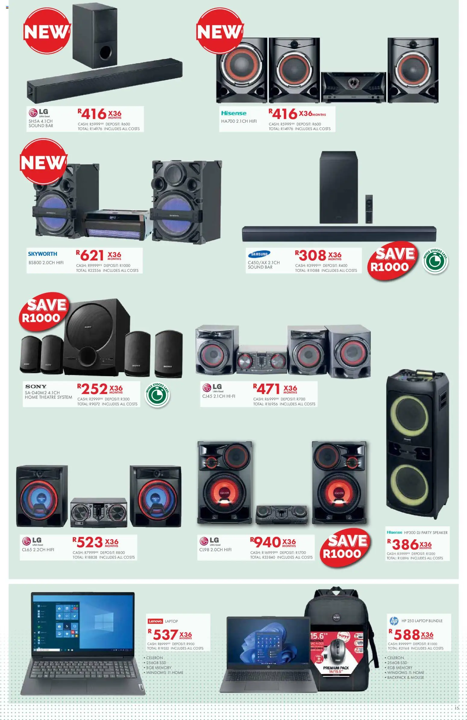 New Beares catalogue – valid from 10/08/2026 | Page: 15 | Products: Mouse, Backpack, Laptop, Home theatre system