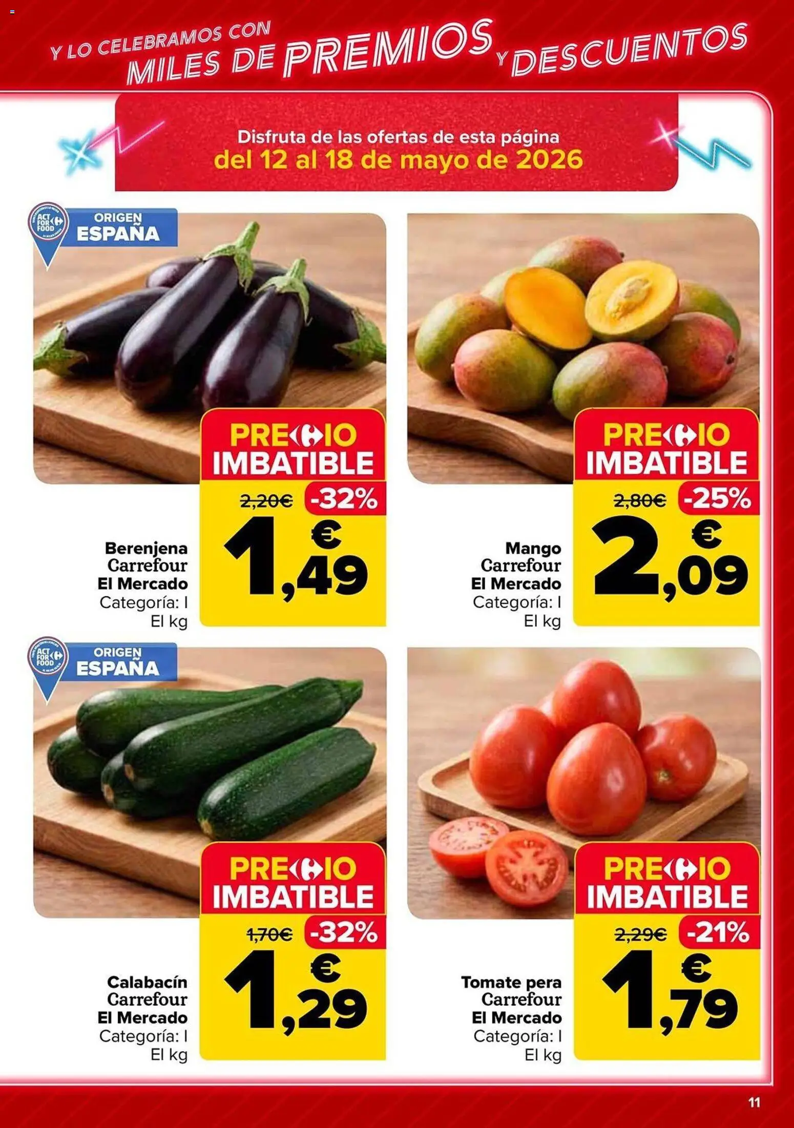 Carrefour folleto │ válido desde el 12.05.2026 | Página: 11 | Productos: Calabacín, Ρούτερ
