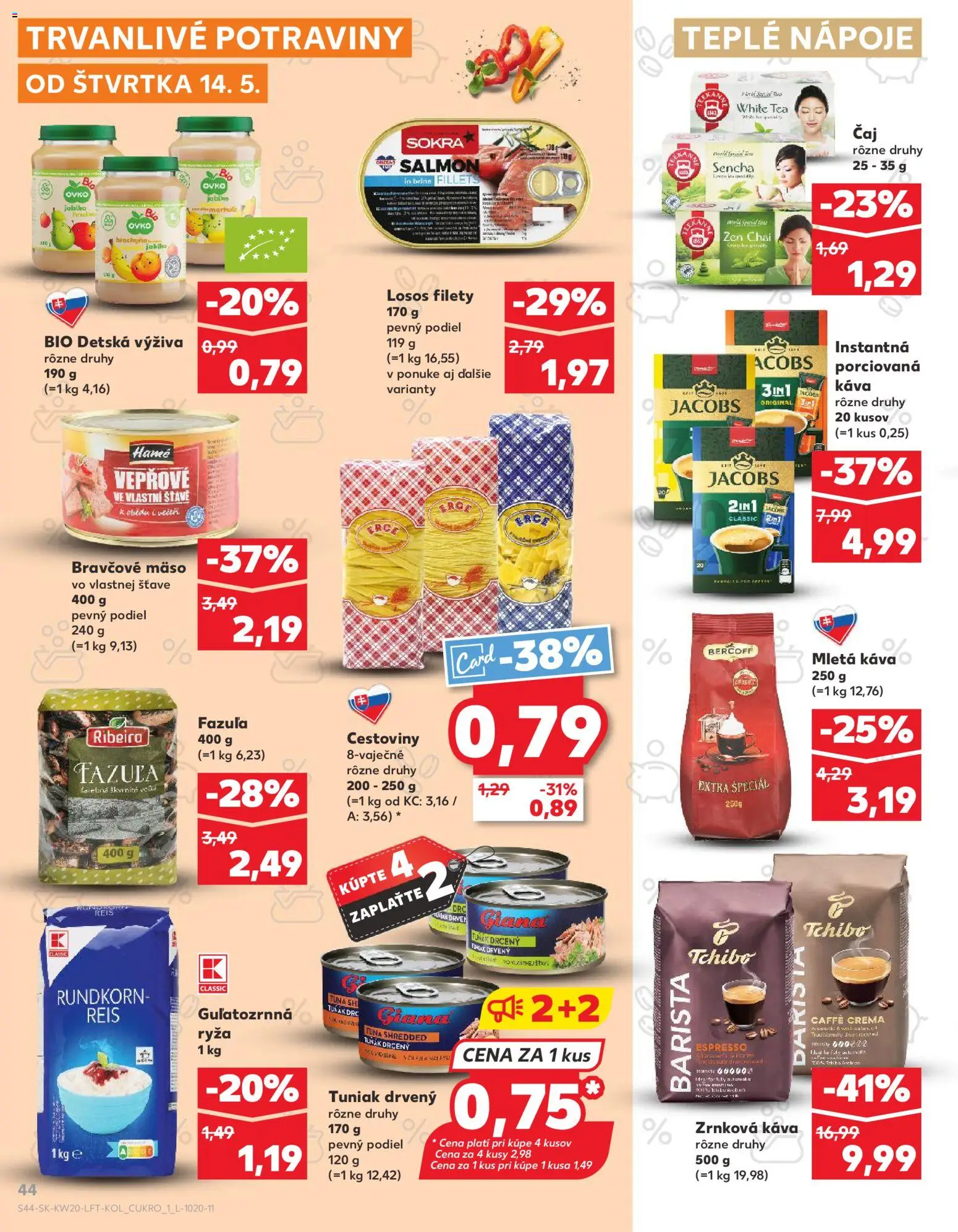 Nové Kaufland akcie – leták je platný od 14.05.2026 | Strana: 44