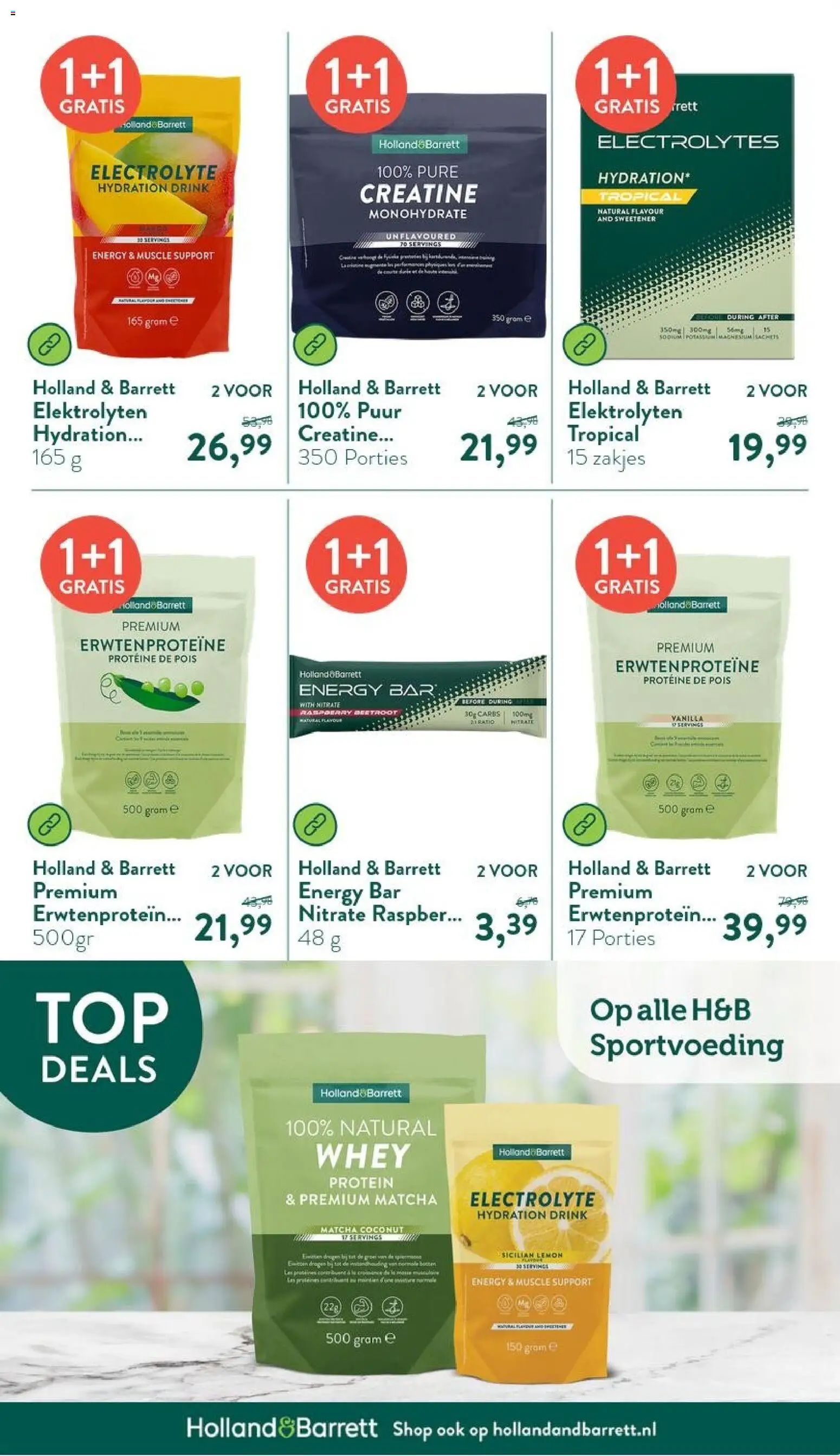 {H1} | Pagina: 29 | Producten: Proteïne, Matcha, Whey