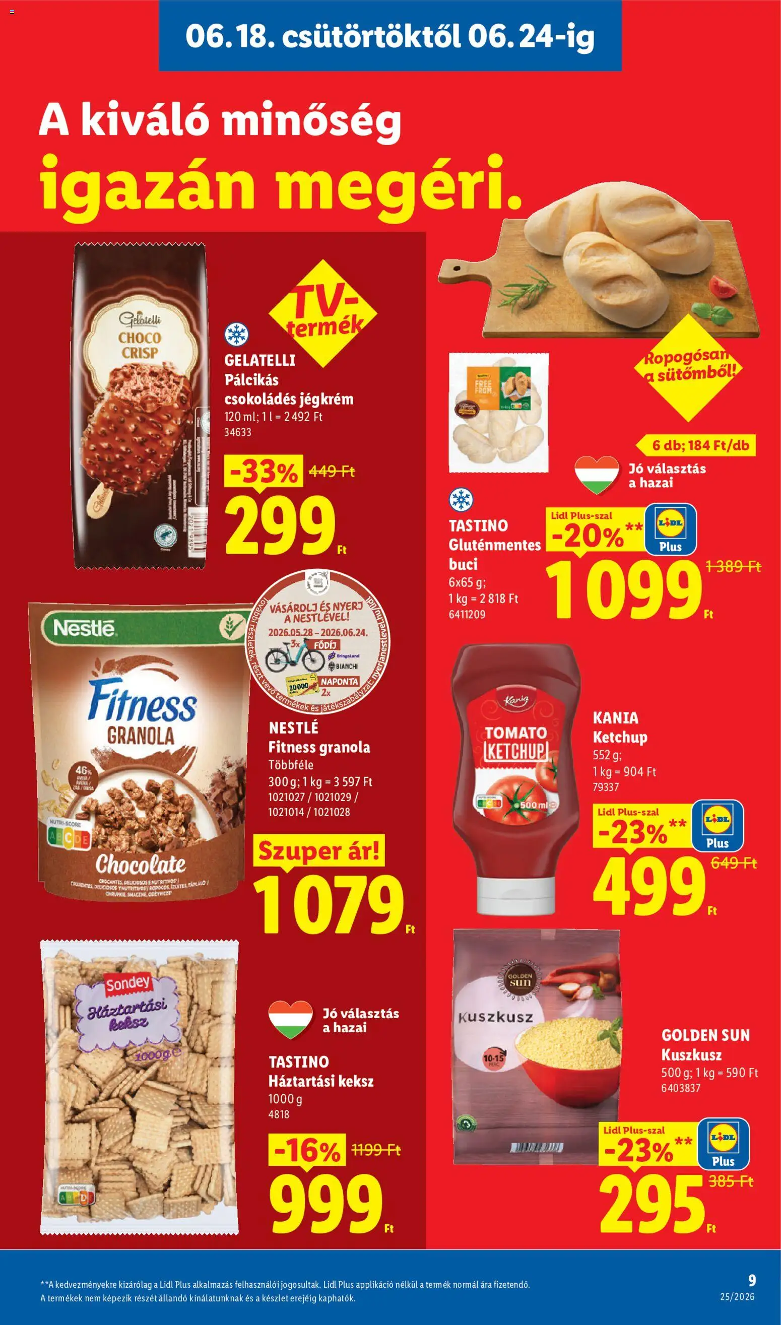 Lidl akciós ujság - amely érvényes a következő dátumtól: 18.06.2026 | Oldal: 9