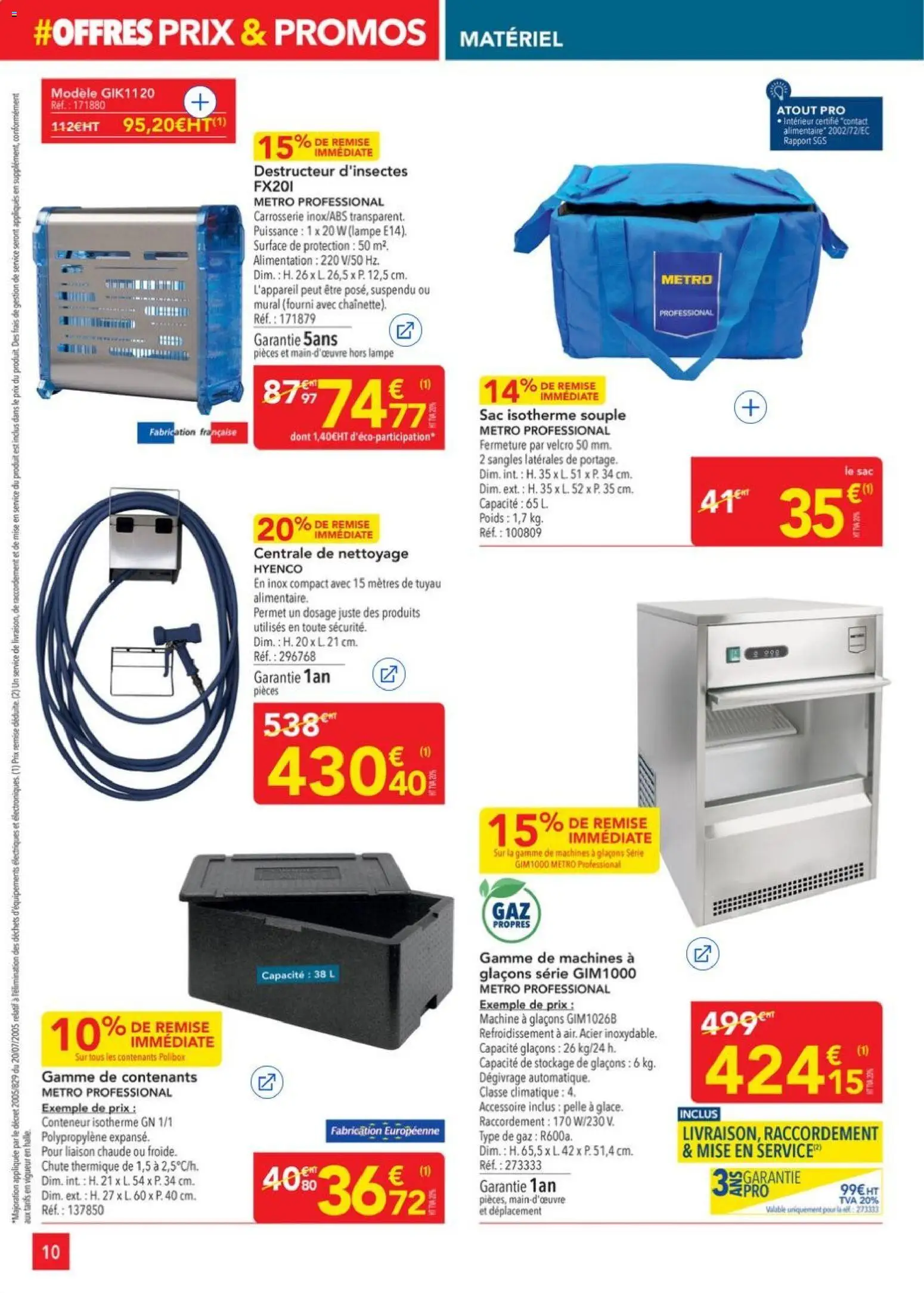 {H1} | Page: 10 | Produits: Sac isotherme, Sac, Tuyau, Lampe