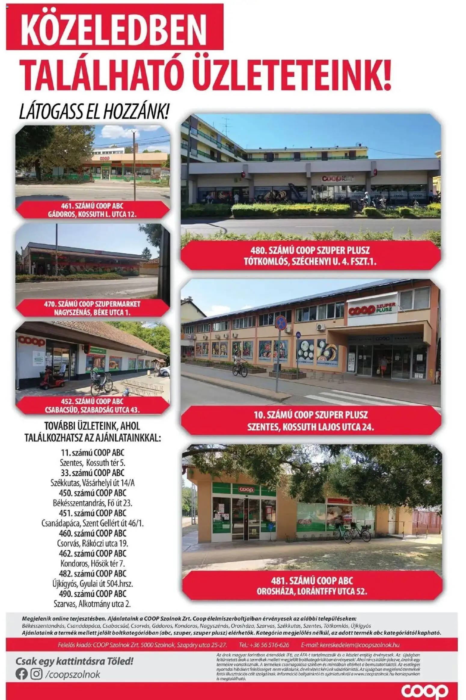 COOP Szolnok akciós újság Békésszentandrás - 2026.08.17. -tól/töl > akció, lapozható szórólap 🛍️ | Oldal: 7