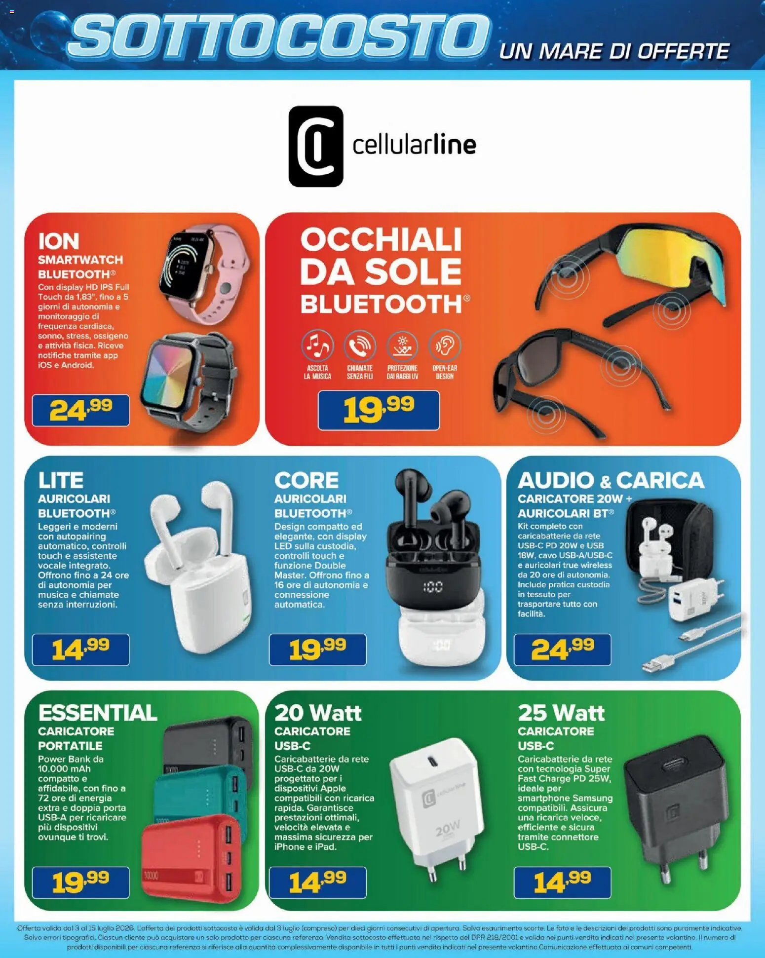 Volantino BRUNO del 03/07/2026 | Pagina: 13 | Prodotti: Smartphone, Audio, Connettore, USB