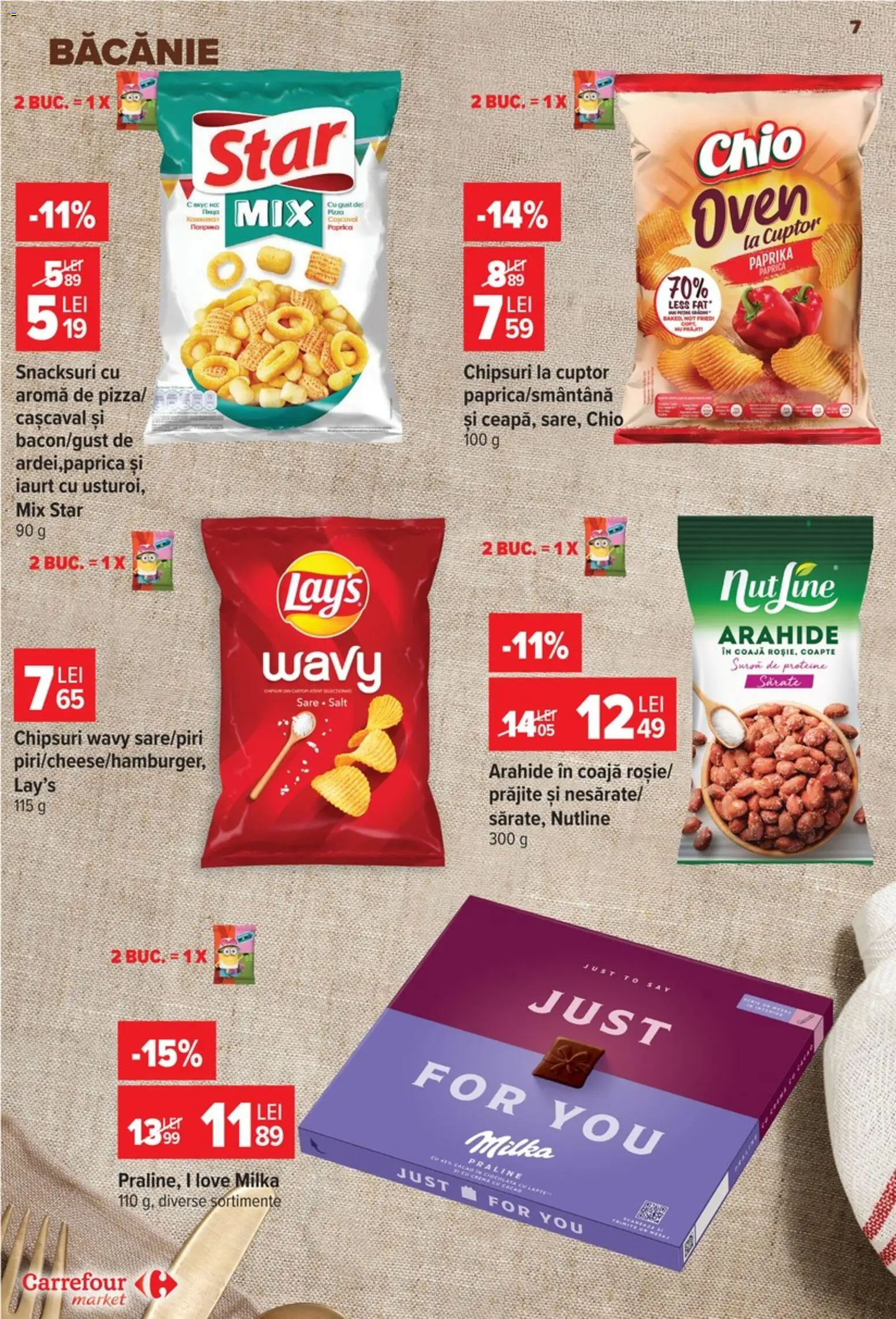 Noul catalog Carrefour – valabil de la 09.09.2026 | Pagină: 7 | Produse: Cuptor, Arahide, Cremă, Chipsuri