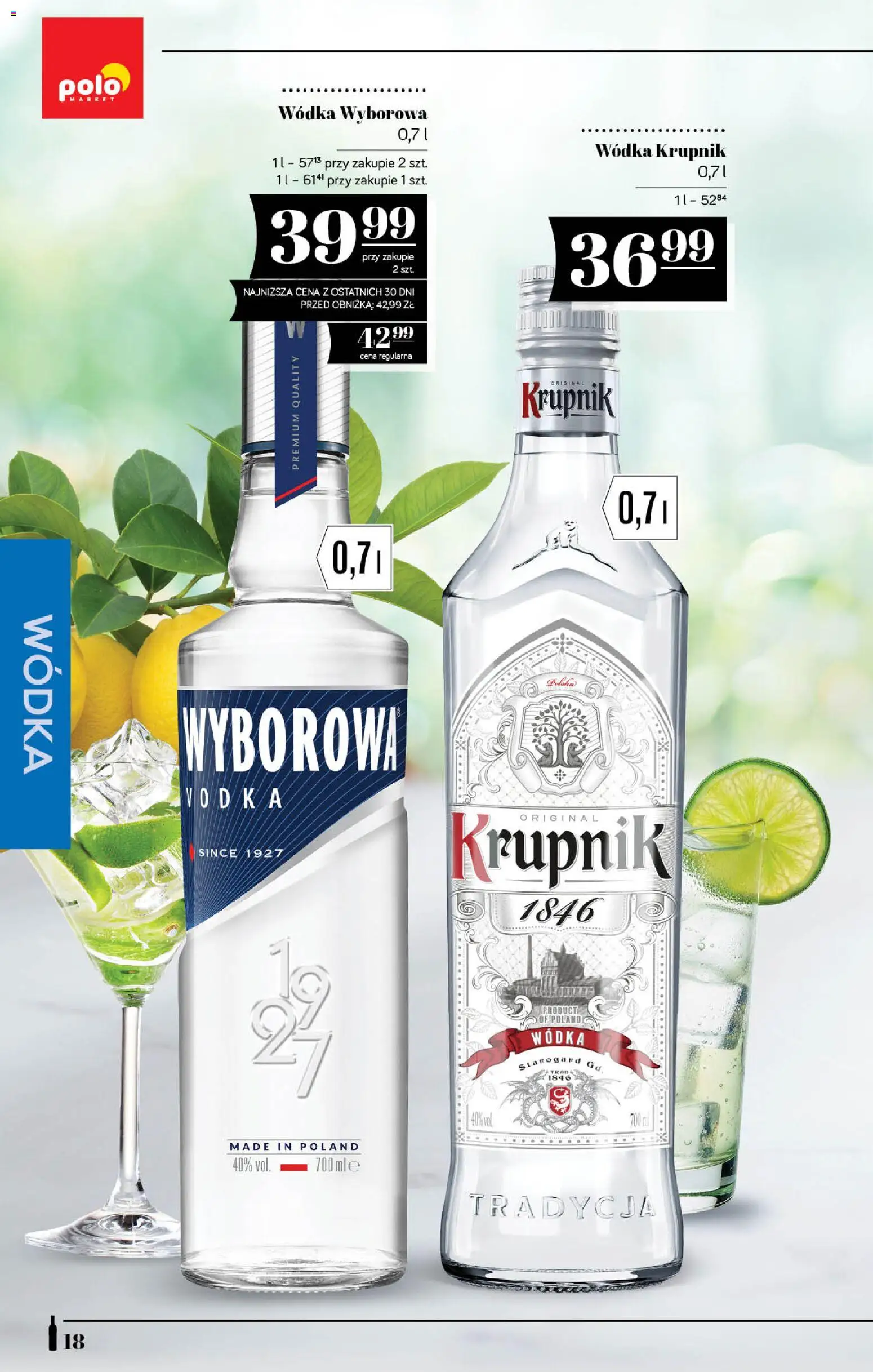 POLOmarket katalog - Alkoholi od 10.09.2026 | Strona: 18 | Produkty: Krupnik, Wódka wyborowa, Vodka, Wódka