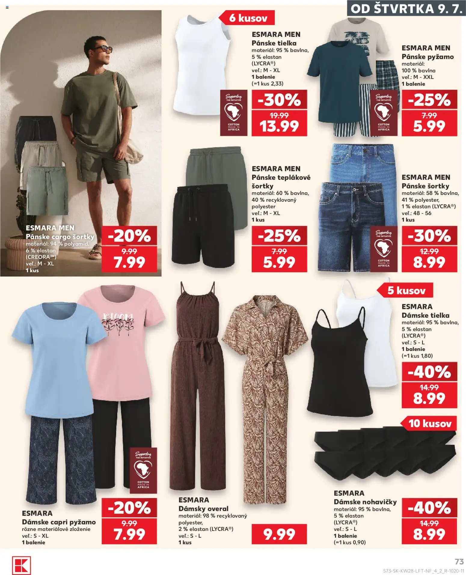 Kaufland SK akciós ujság - amely érvényes a következő dátumtól: 2026.07.09. | Oldal: 73 | Termékek: Overál