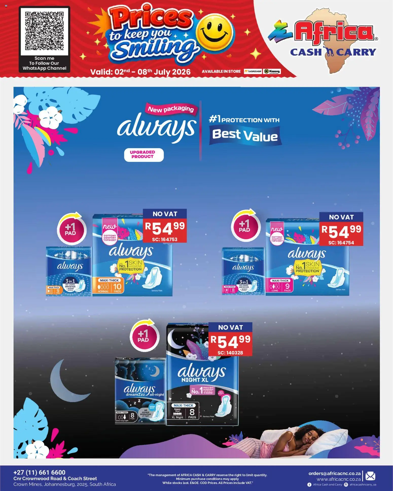 New Africa Cash & Carry catalogue – valid from 02/07/2026 | Page: 67 | Products: Pads