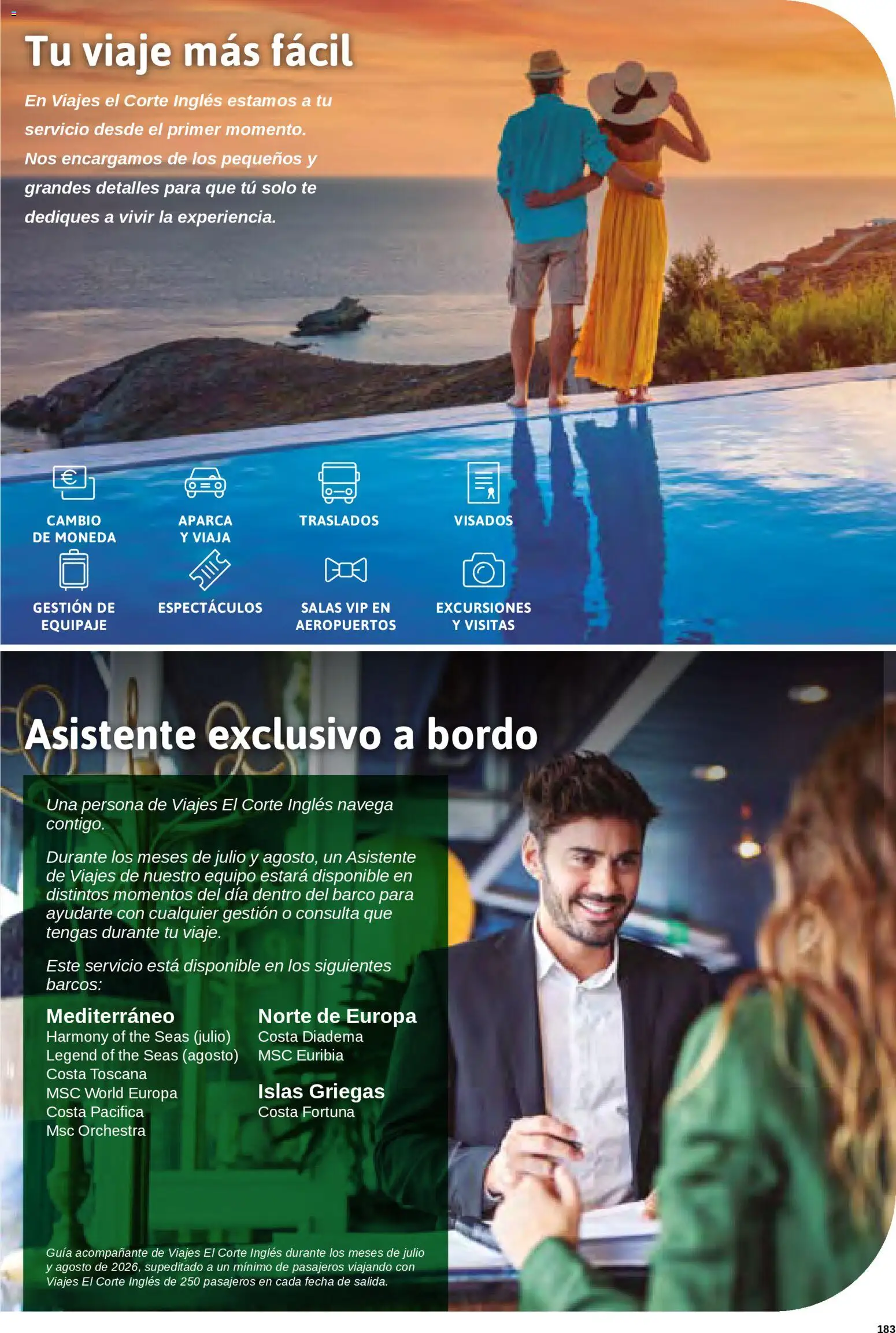 Viajes El Corte Inglés Cruceros marítimos │ válido desde el 01/01/2026 | Página: 184 | Productos: Té