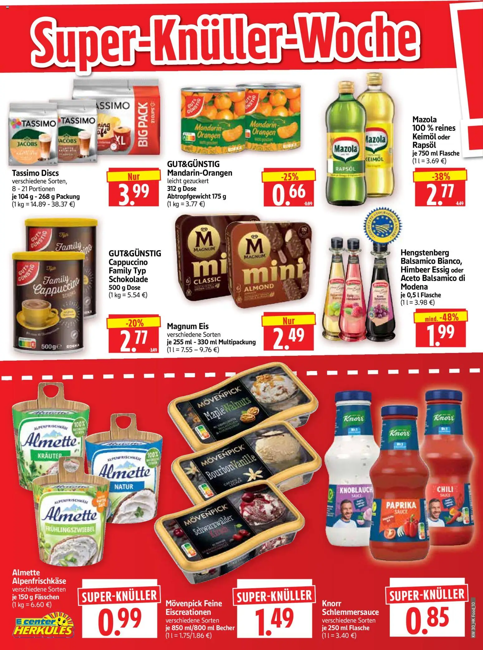 HERKULES Prospekt – gültig ab 20.07.2026 | Seite: 10 | Produkte: Almette, Schokolade, Paprika, Eis