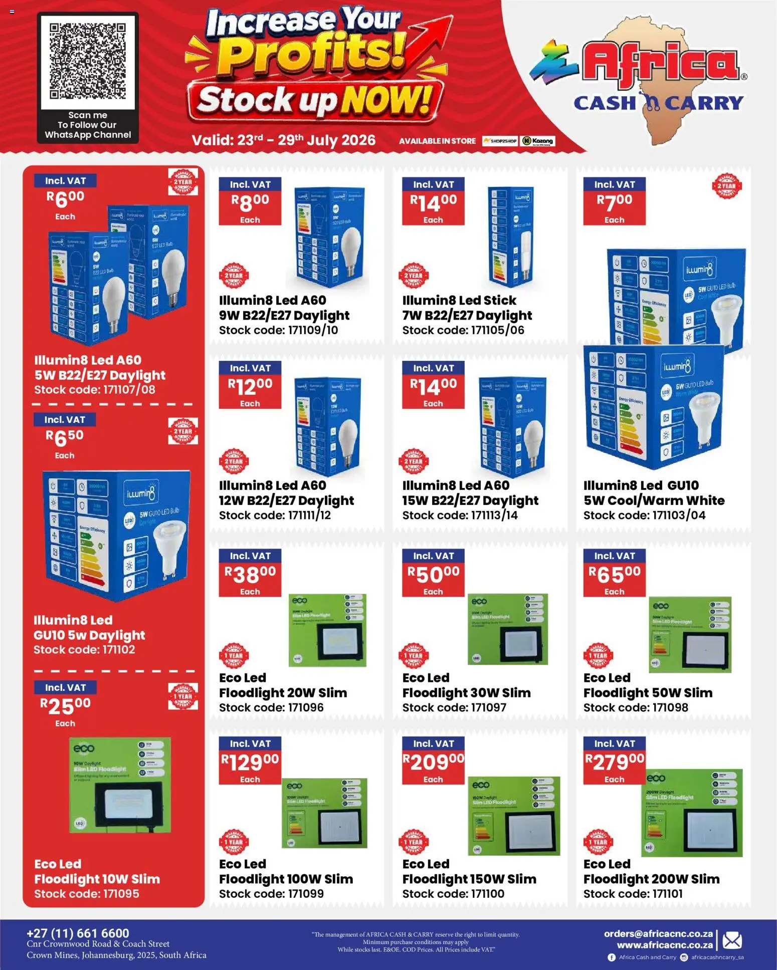 New Africa Cash & Carry catalogue – valid from 23/07/2026 | Page: 39 | Products: Stock