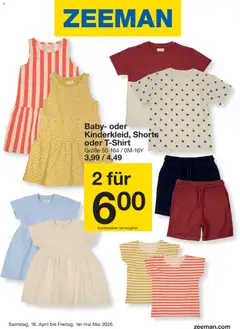 Zeeman Prospekt 	 ab 18.04.2026 gültig
