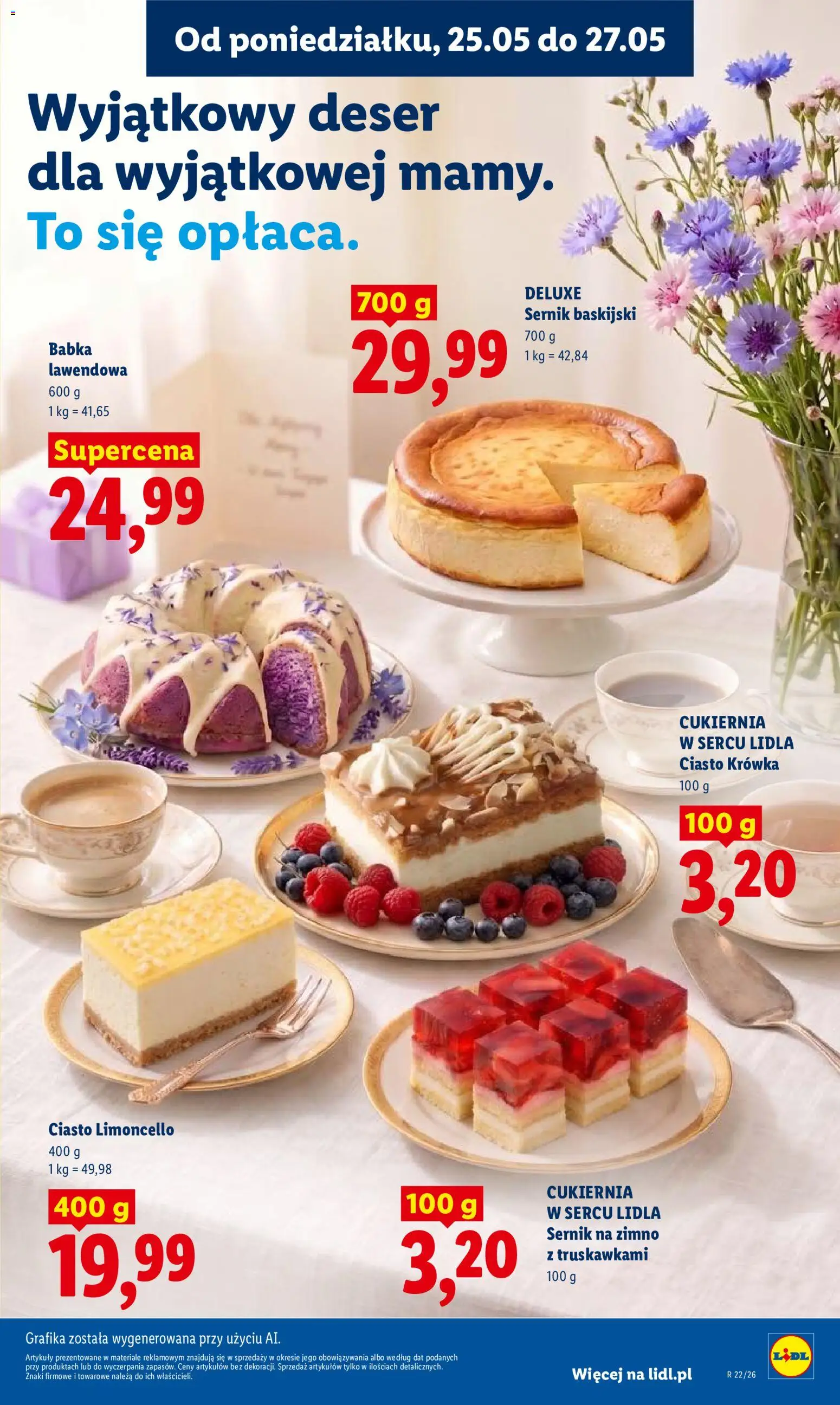 Lidl gazetka od 25.05.2026 | Strona: 83 | Produkty: Ciasto krówka, Krowka, Babka, Limoncello
