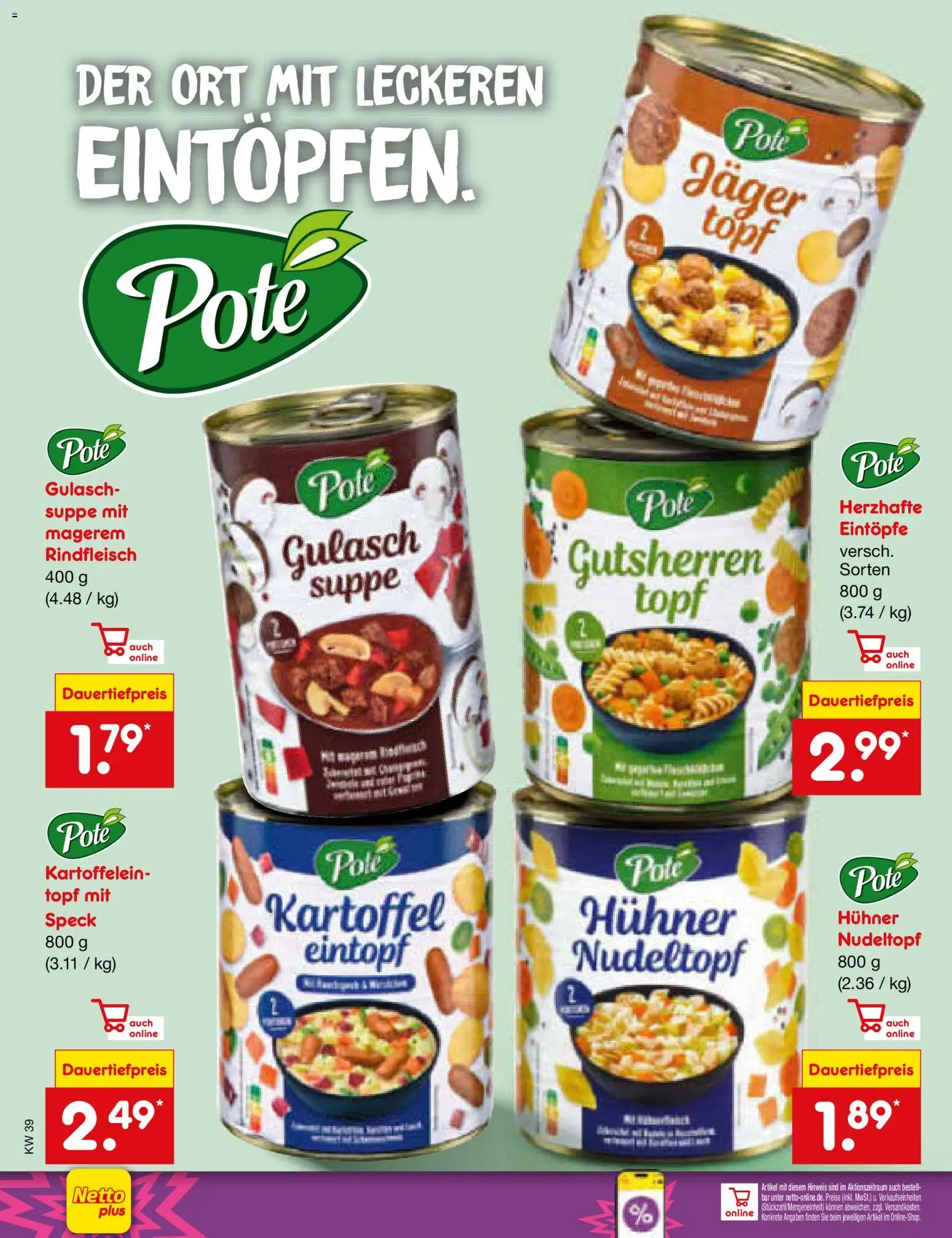 Netto Marken-Discount Prospekt – gültig ab 13.07.2026 | Seite: 66 | Produkte: Gulasch, Rindfleisch