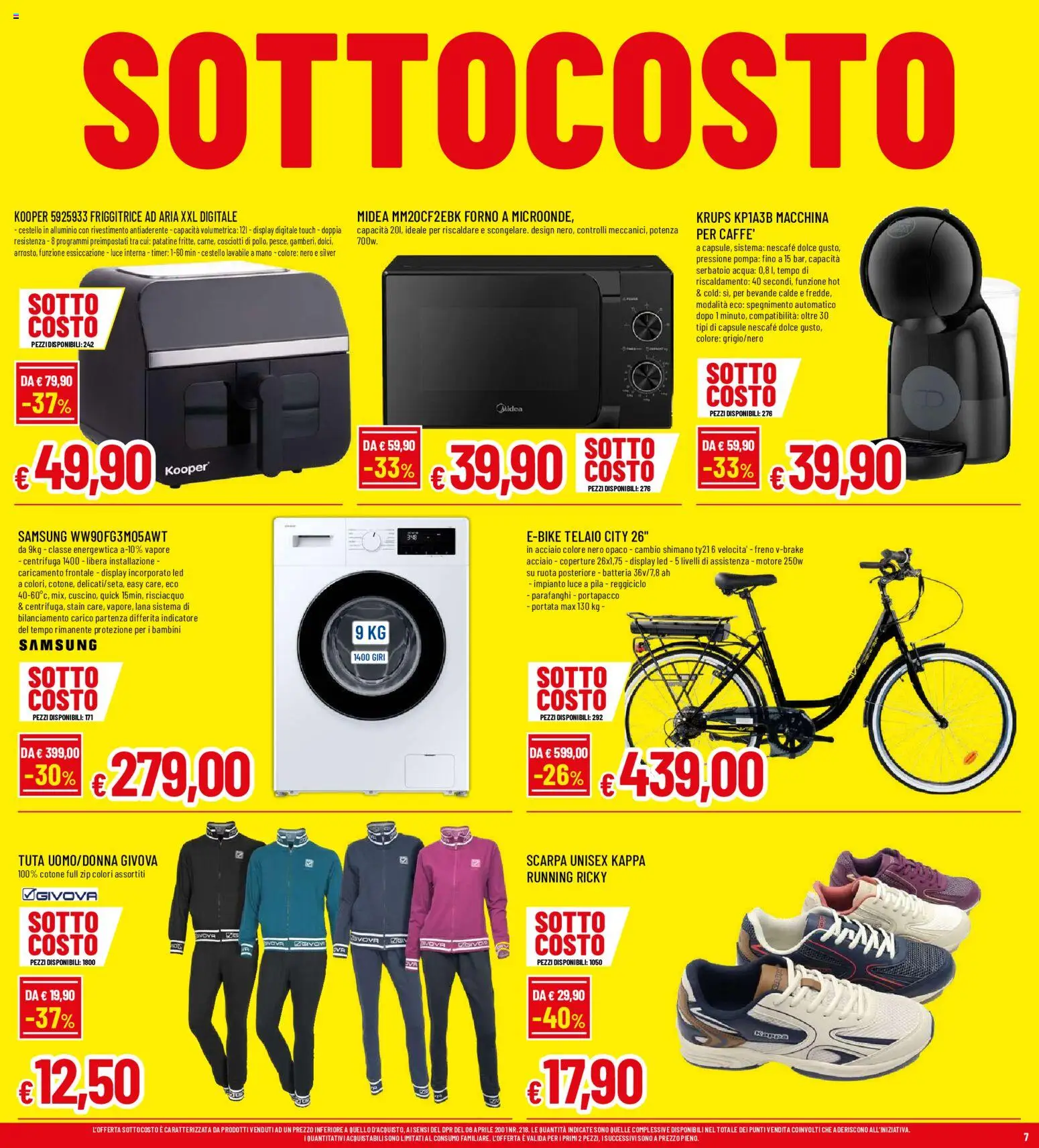Volantino Galassia del 03/09/2026 | Pagina: 7 | Prodotti: Centrifuga, Forno, Alluminio, Batteria