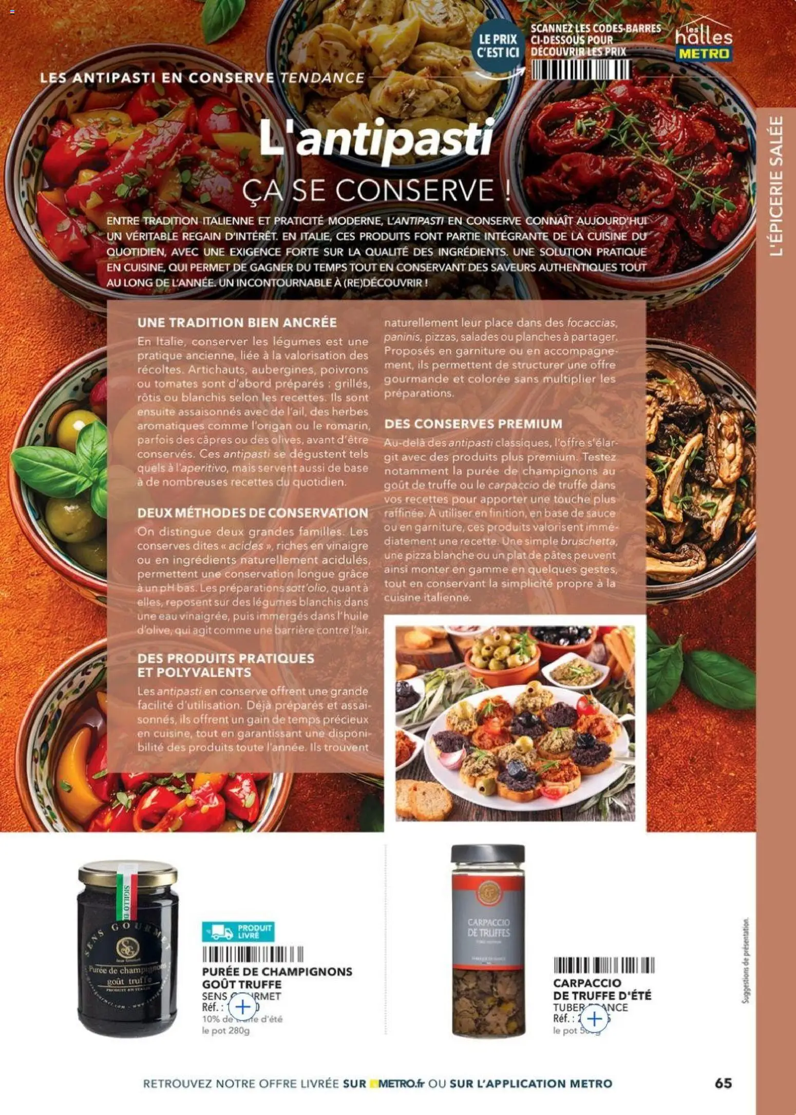 {H1} | Page: 65 | Produits: Base, Pizza, Tomates, Pâtes
