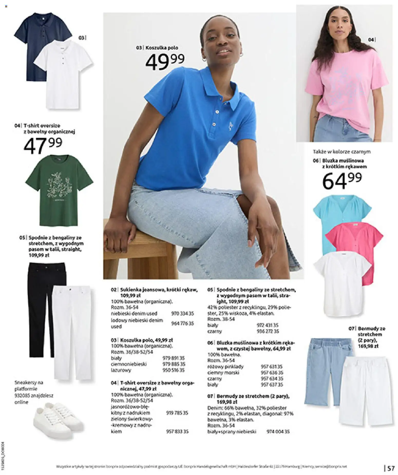 BonPrix Katalog od 18.05.2026 | Strona: 59 | Produkty: Bluzka, Spodnie, Sukienka