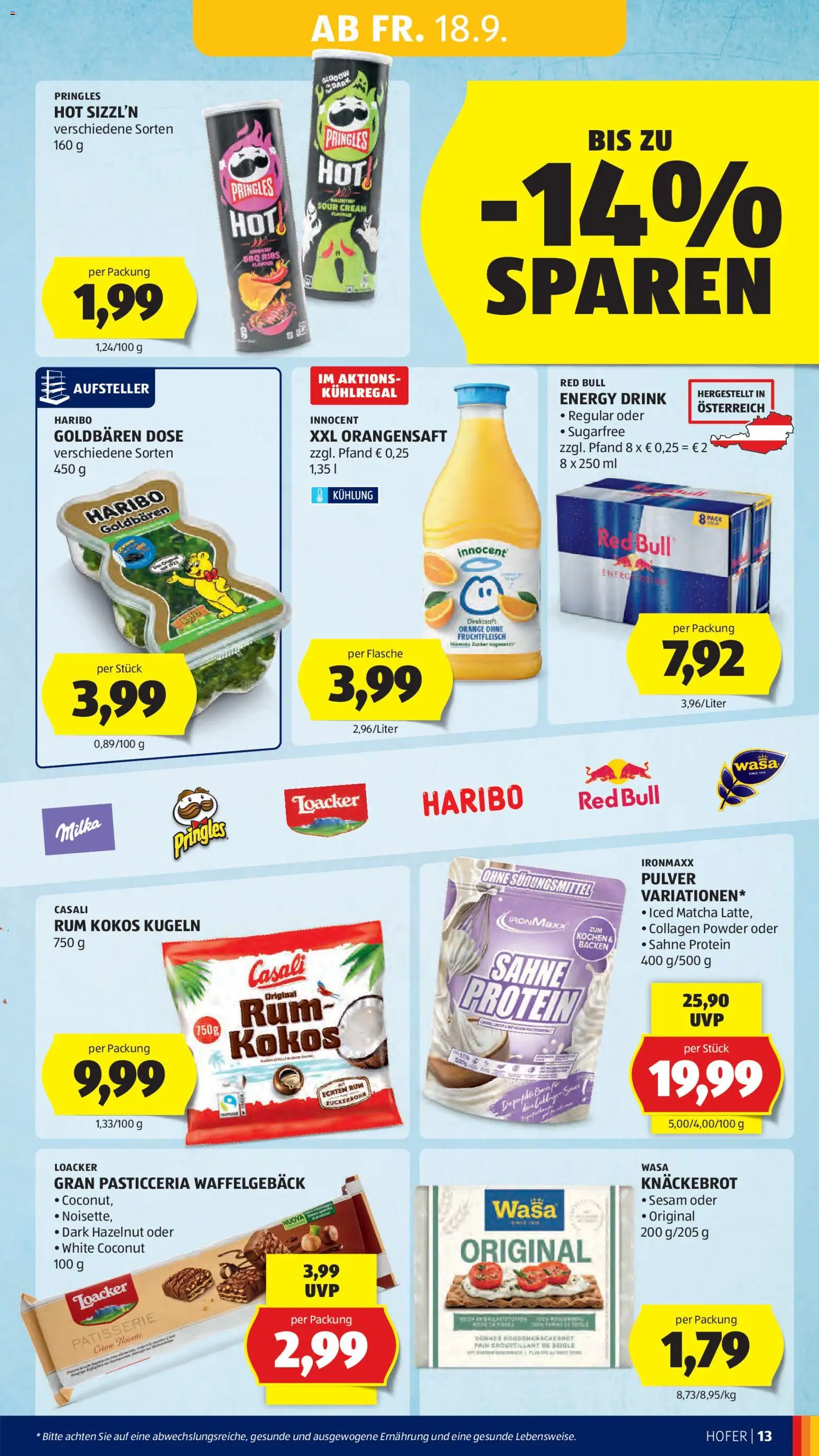 Hofer Flugblatt gültig ab 18.09.2026 | Seite: 17
