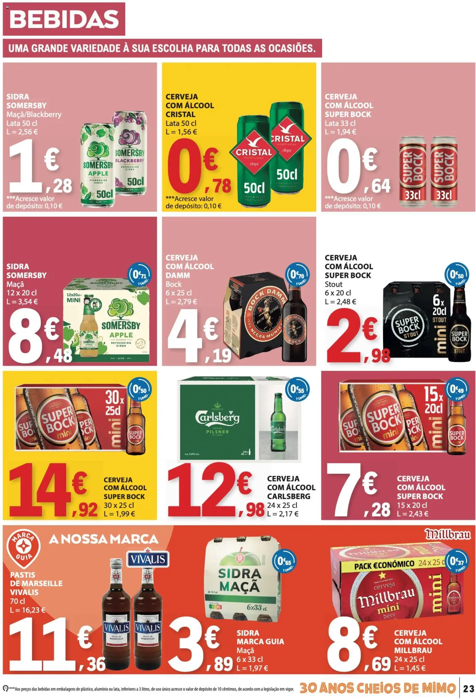 E.Leclerc folheto │ válido de 17/09/2026 | Página: 23 | Produtos: Sidra, Bebidas, Somersby, Álcool