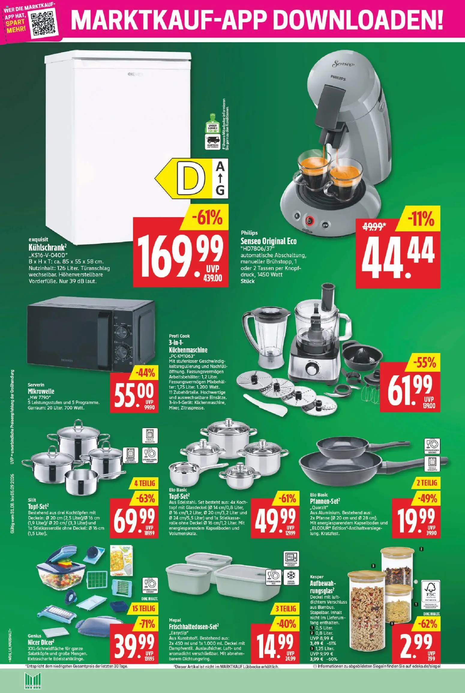 Marktkauf Prospekt – gültig ab 31.08.2026 | Seite: 18 | Produkte: Philips, Mikrowelle, Senseo