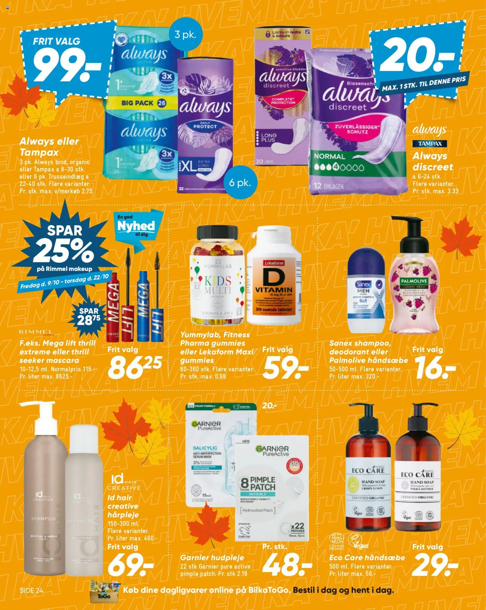 Bilka tilbudsavis – gyldig fra 09/10/2026 | Side: 41 | Produkter: Makeup, Shampoo, Deodorant, Jordbær