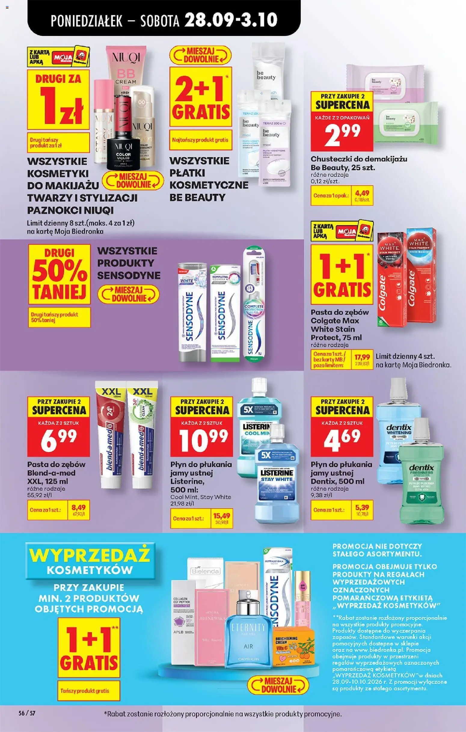 Biedronka Polsko leták - Codziennie niskie ceny od 28.09.2026 | Strana: 92 | Produkty: Listerine, Karty