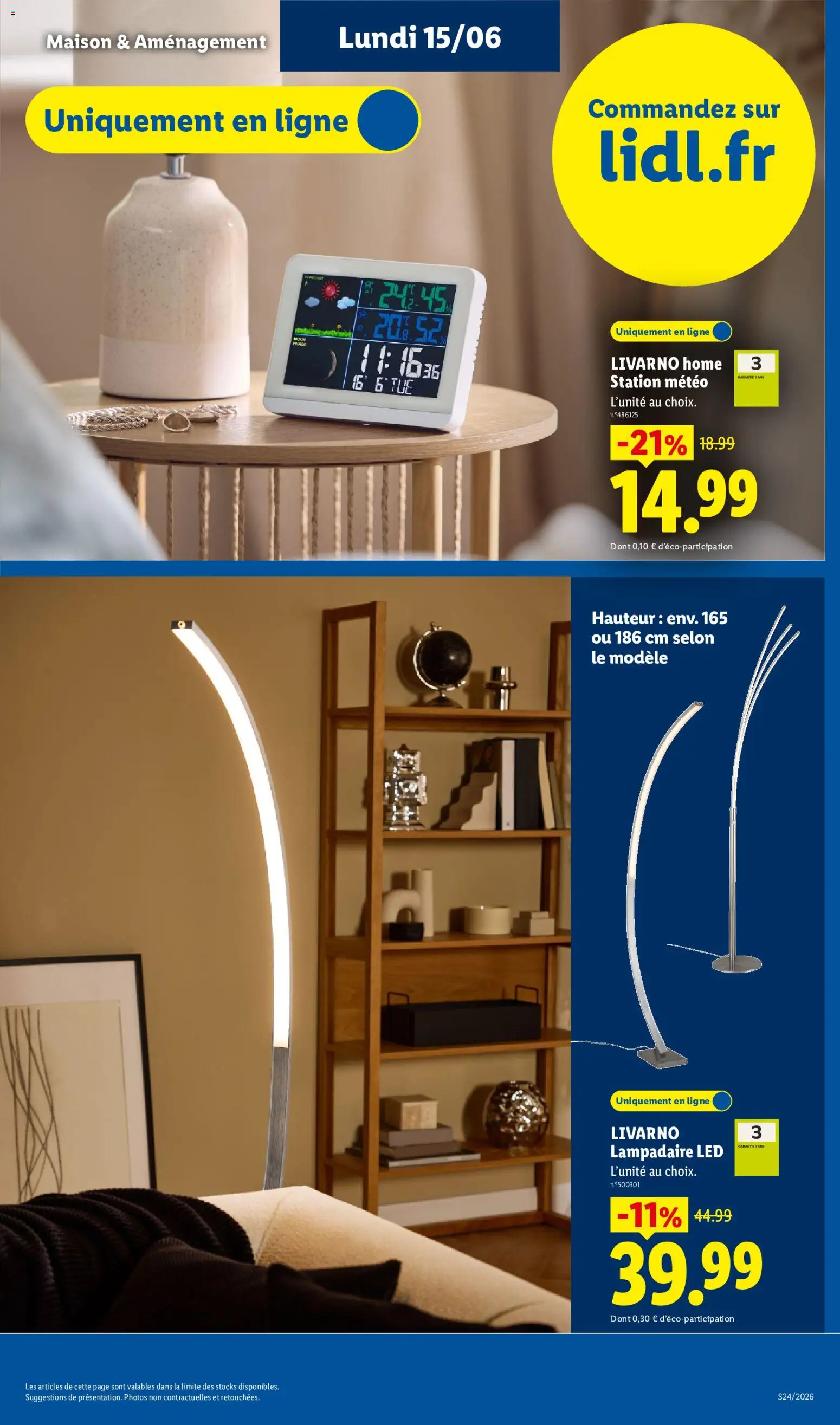{H1} | Page: 3 | Produits: Station météo, Lampadaire