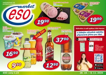 Náhled letáku Eso market leták od 28.10.2026