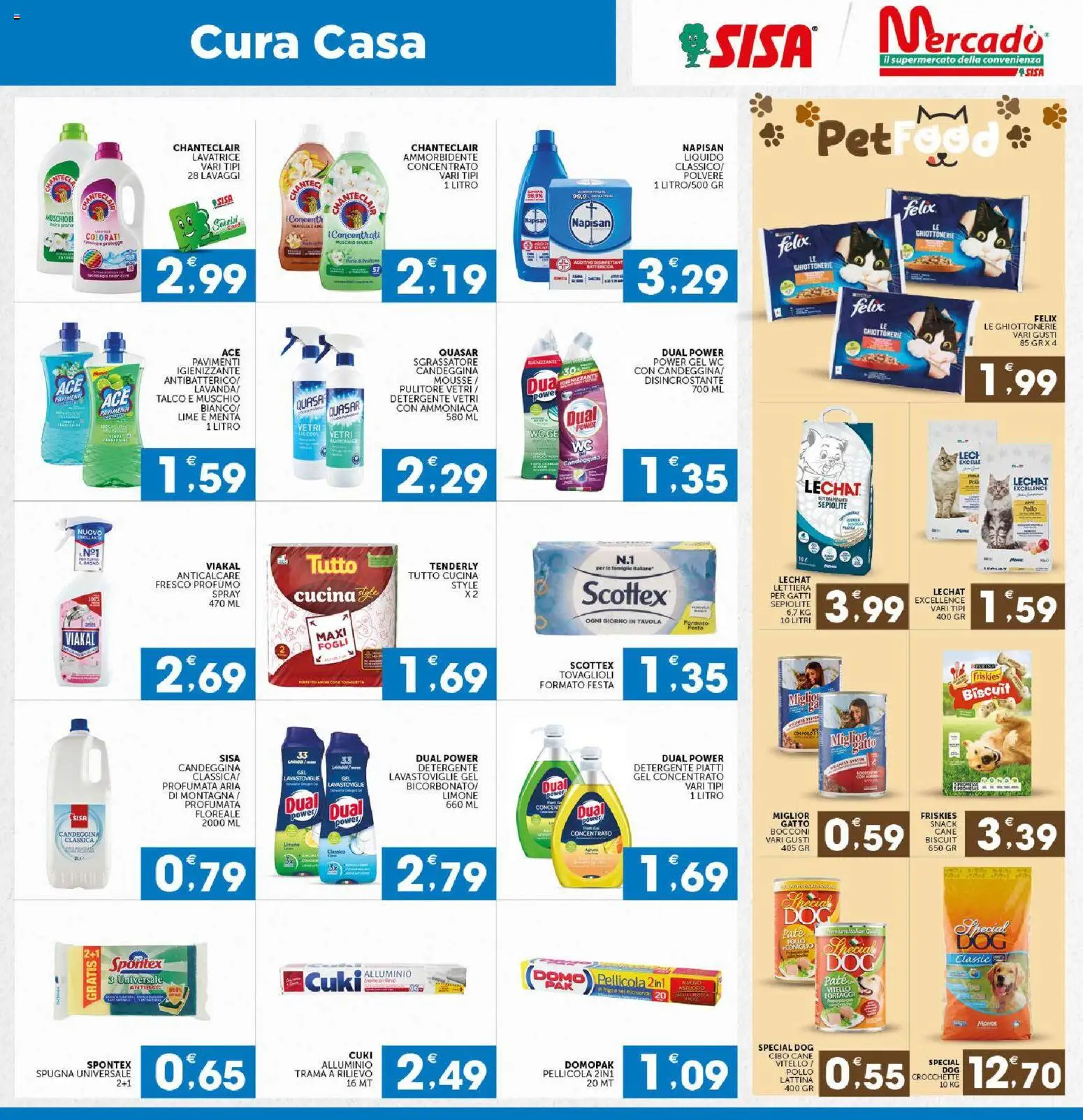Volantino SISA del 15/10/2026 | Pagina: 19 | Prodotti: Ammorbidente, Sgrassatore, Crocchette, WC