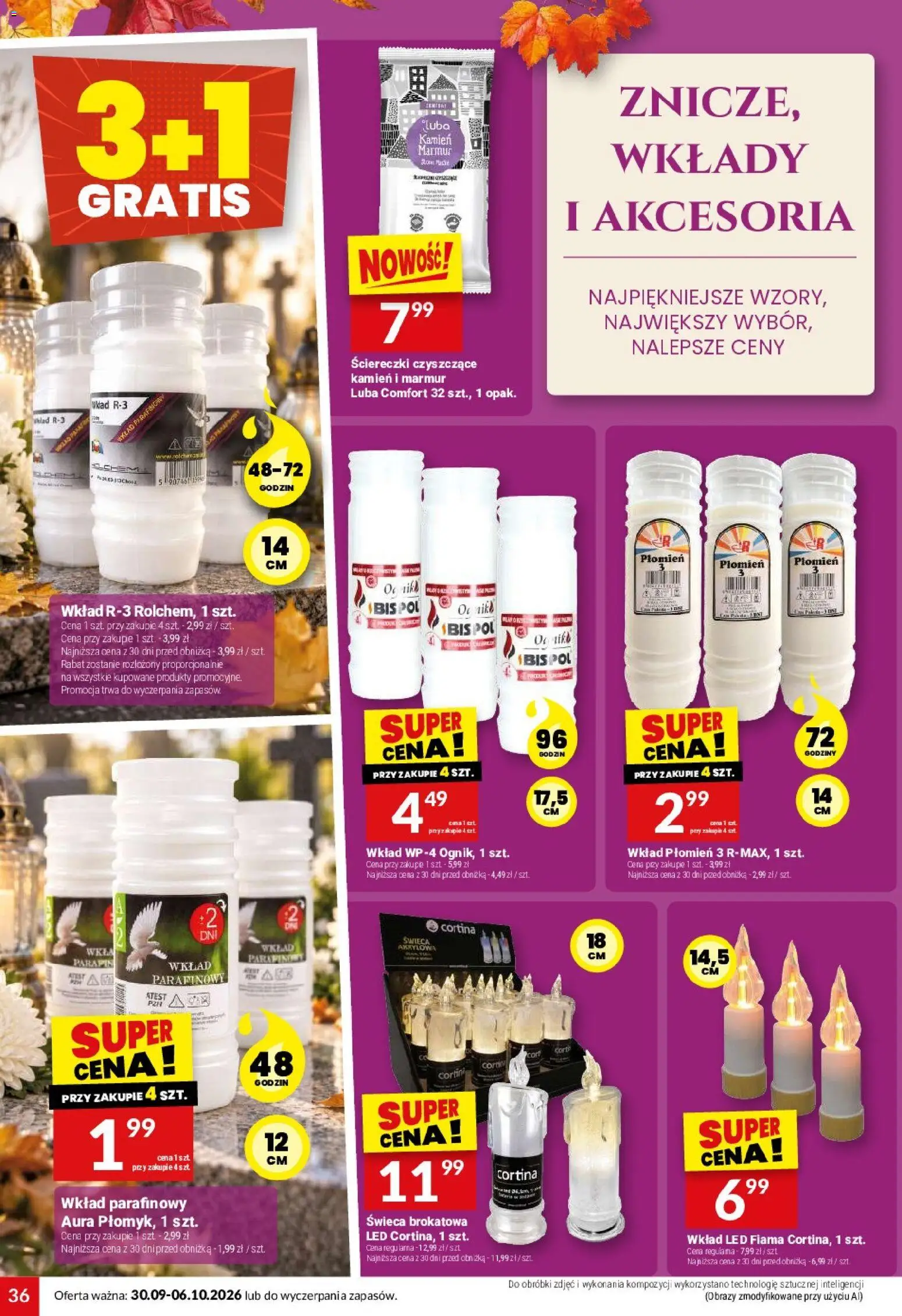 Twój Market gazetka od 30.09.2026 | Strona: 36 | Produkty: Świeca, Ściereczki