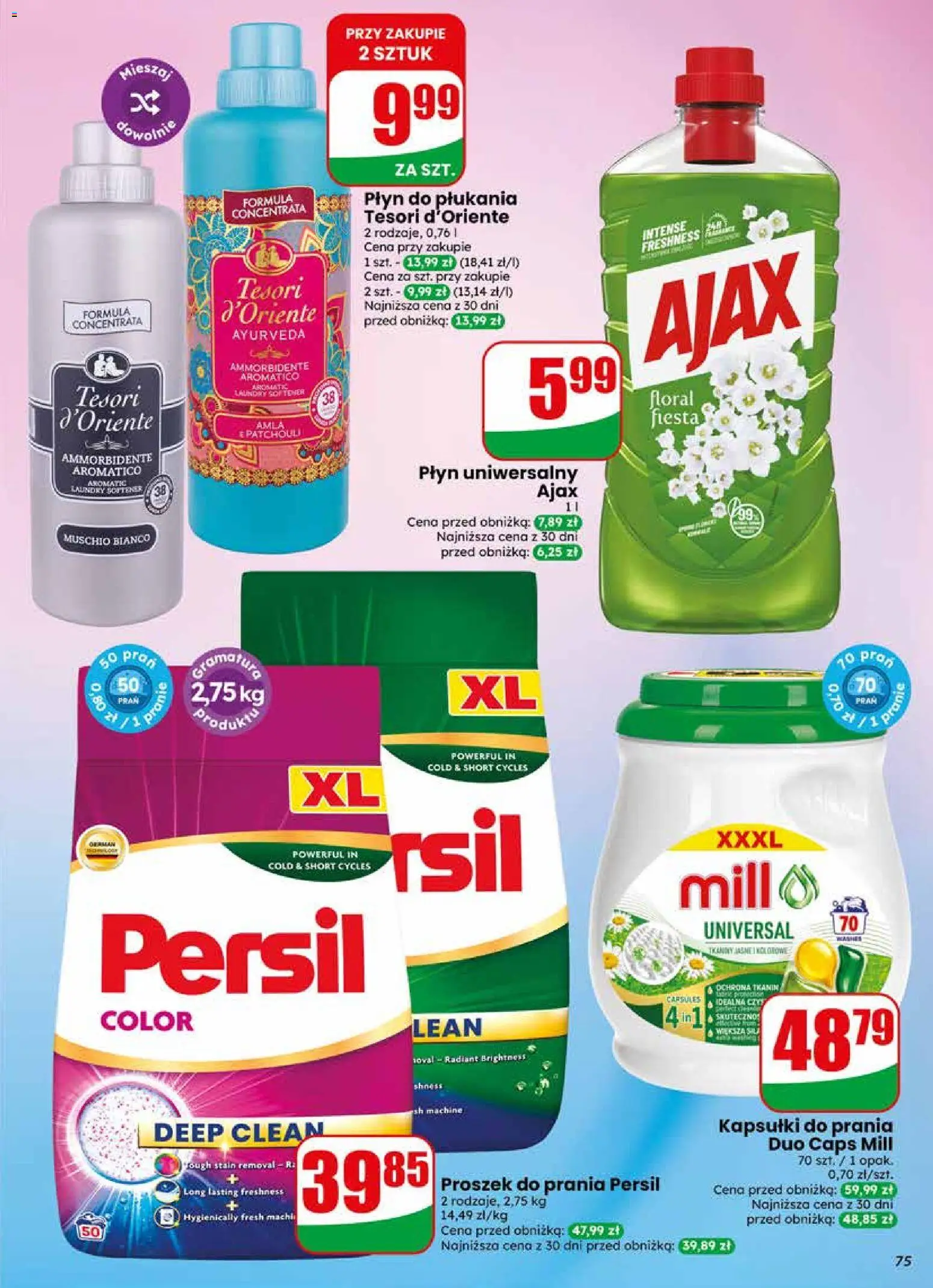 Dino gazetka od 13.05.2026 | Strona: 75 | Produkty: Tesori d'oriente, Persil, Detergent, Proszek do prania Persil