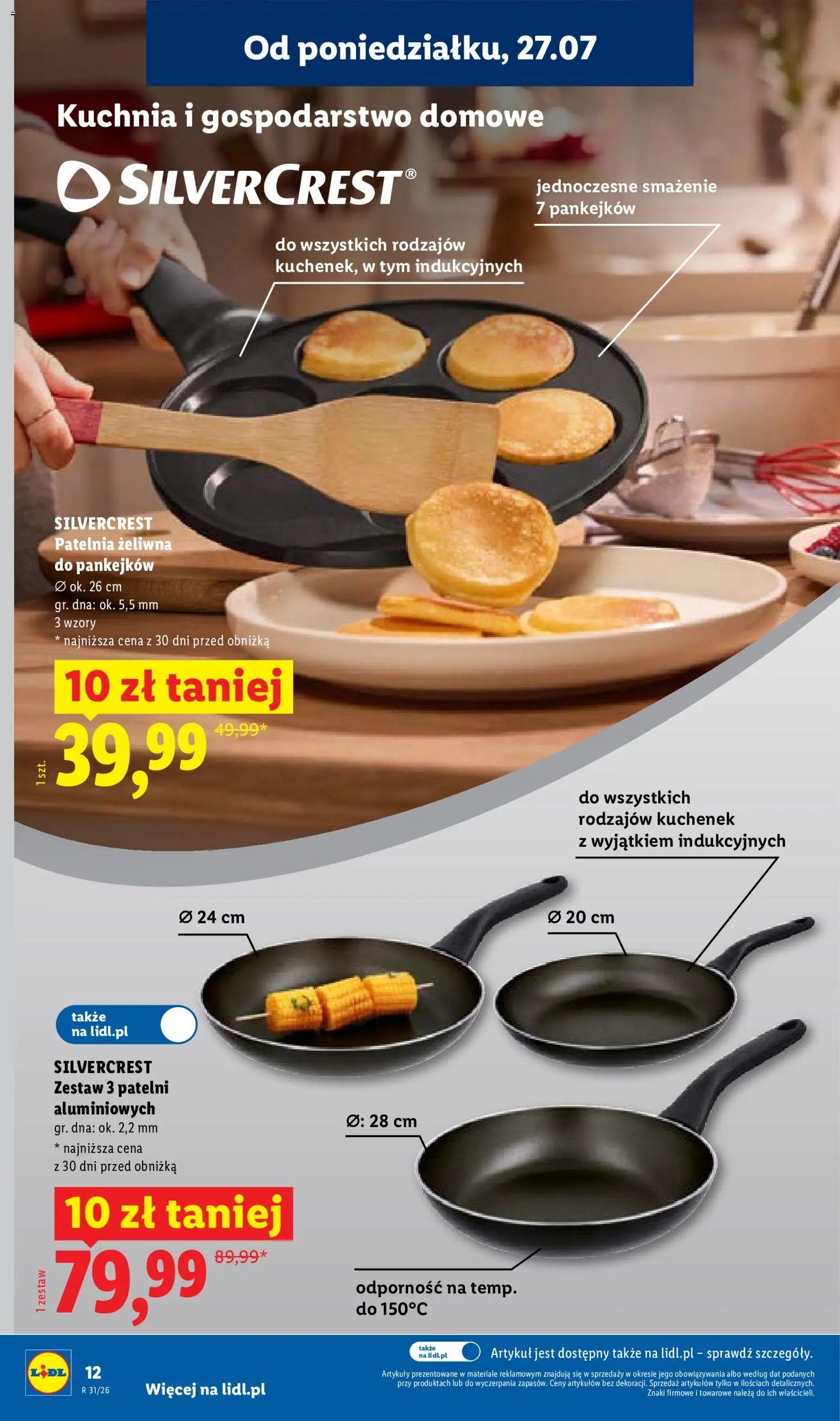 Lidl Katalog od 27.07.2026 | Strona: 12 | Produkty: Patelnia