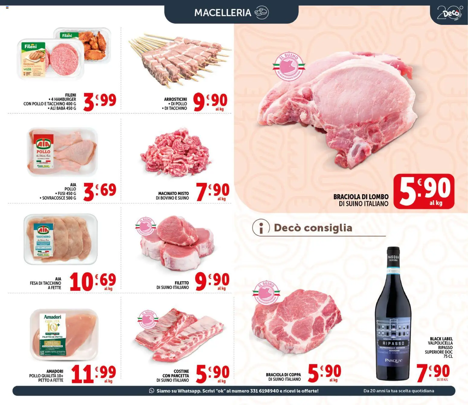Volantino Decò del 20.05.2026 | Pagina: 5 | Prodotti: Bovino, Pollo, Tacchino, Macinato