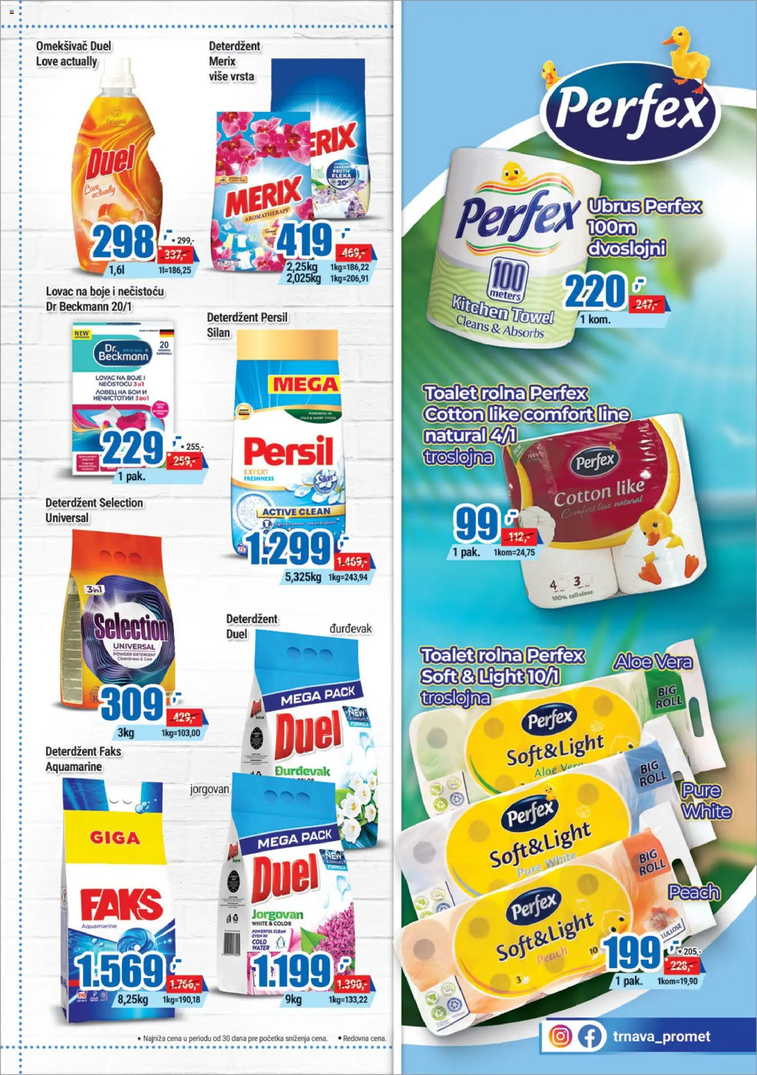 Trnava Promet katalog - važi od 15.06.2026 | Strana: 25 | Proizvode: Deterdžent, Ubrus, Silan, Persil