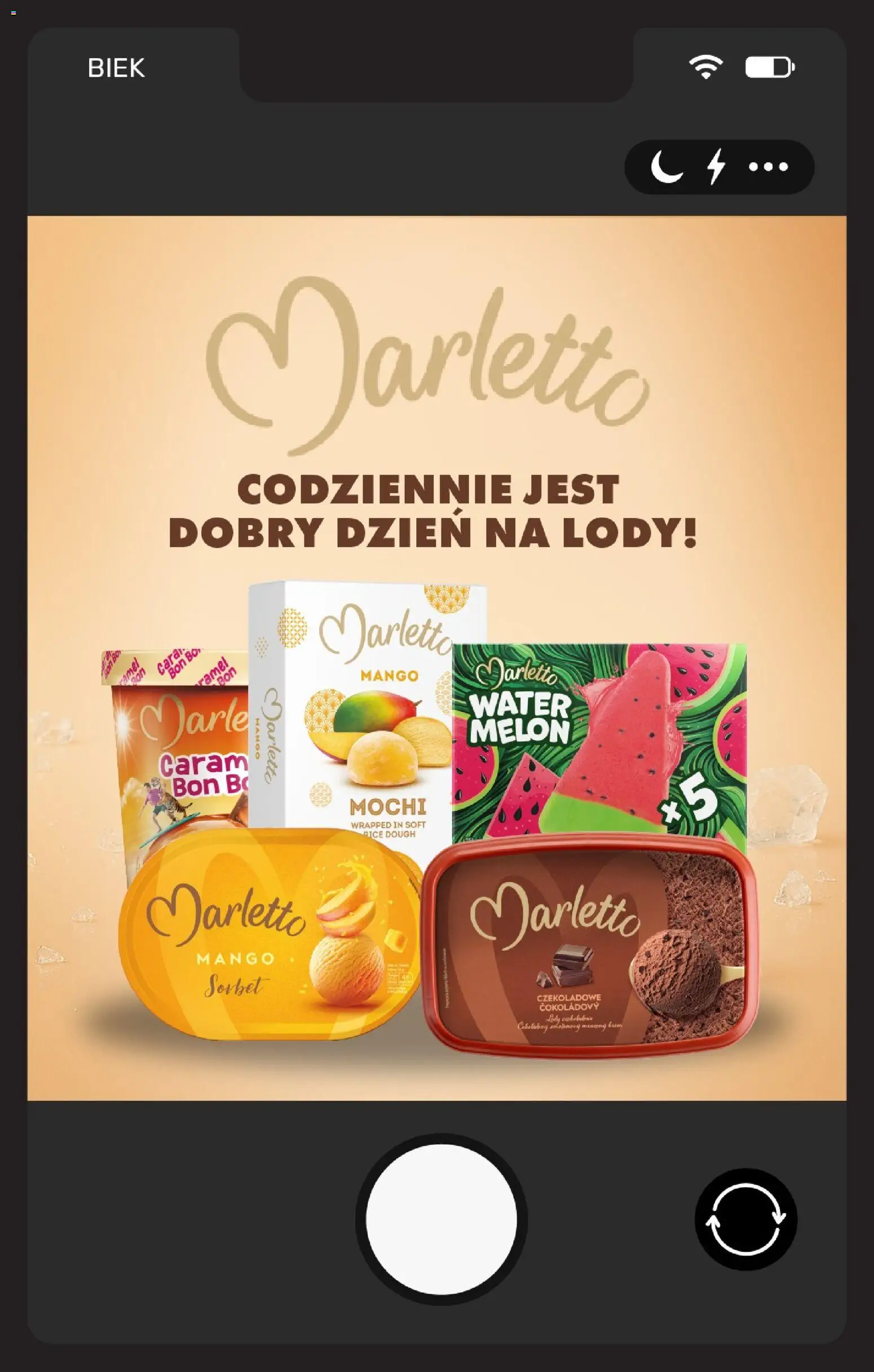 Biedronka gazetka - Biek od 13.08.2026 | Strona: 16 | Produkty: Mango, Mochi, Sorbet mango, Lody