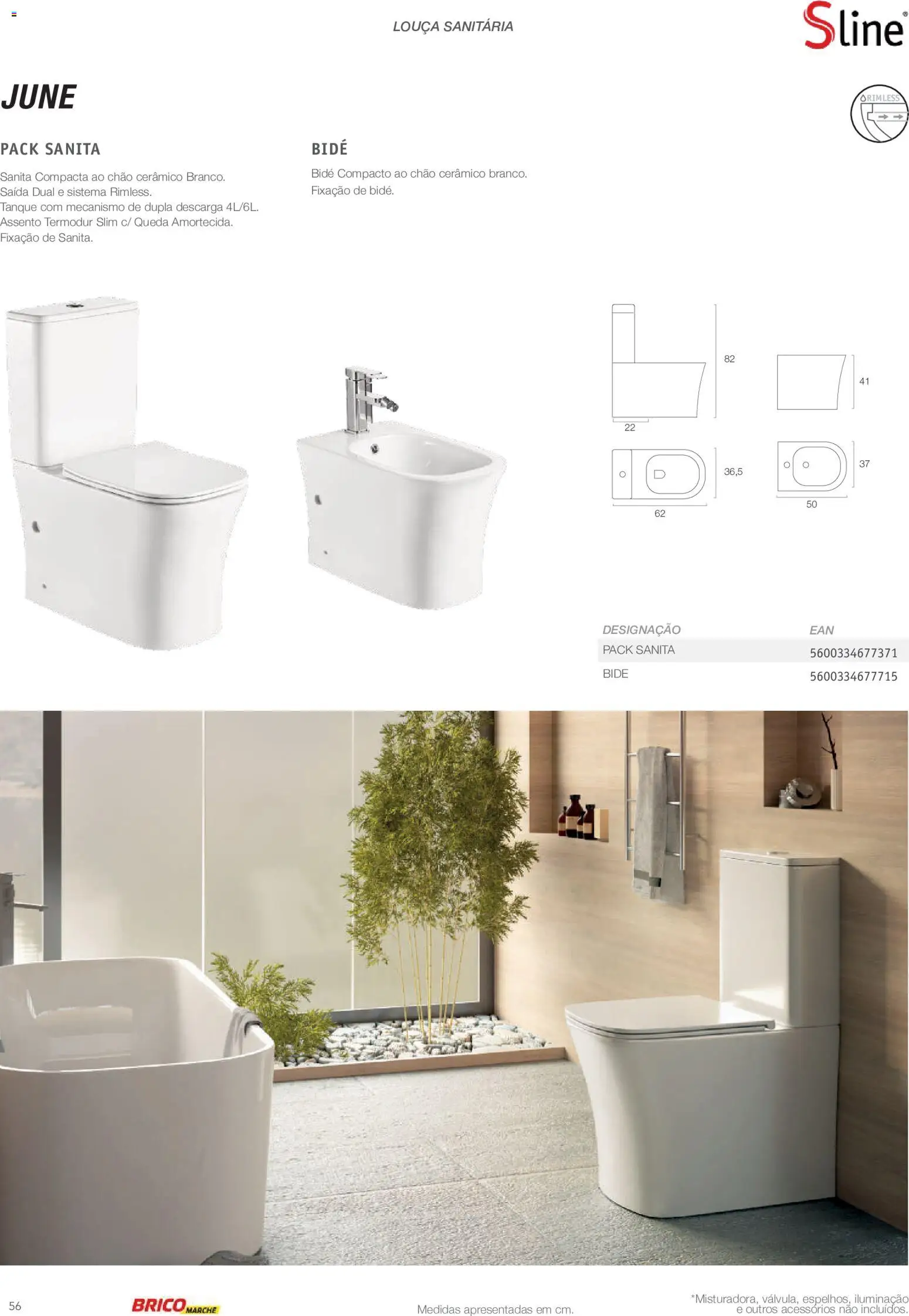 BricoMarché Catálogo de Inspiração Banho │ válido de 15.06.2026 | Página: 56 | Produtos: Tanque, Louça sanitária