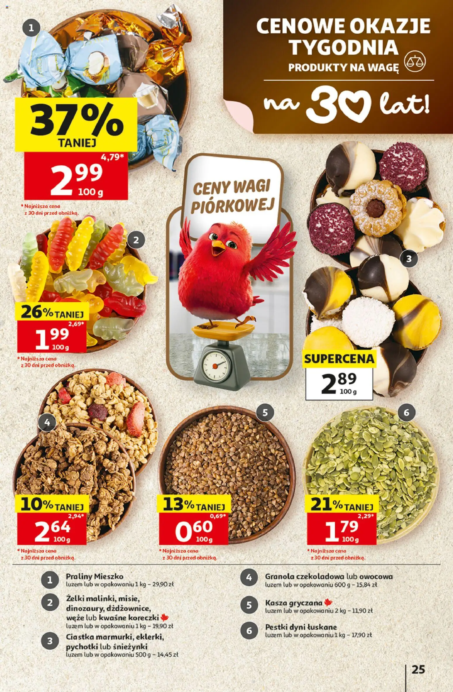 Auchan gazetka - Hipermarket od 15.10.2026 | Strona: 25 | Produkty: Kasza, Granola, Kasza gryczana, Żelki