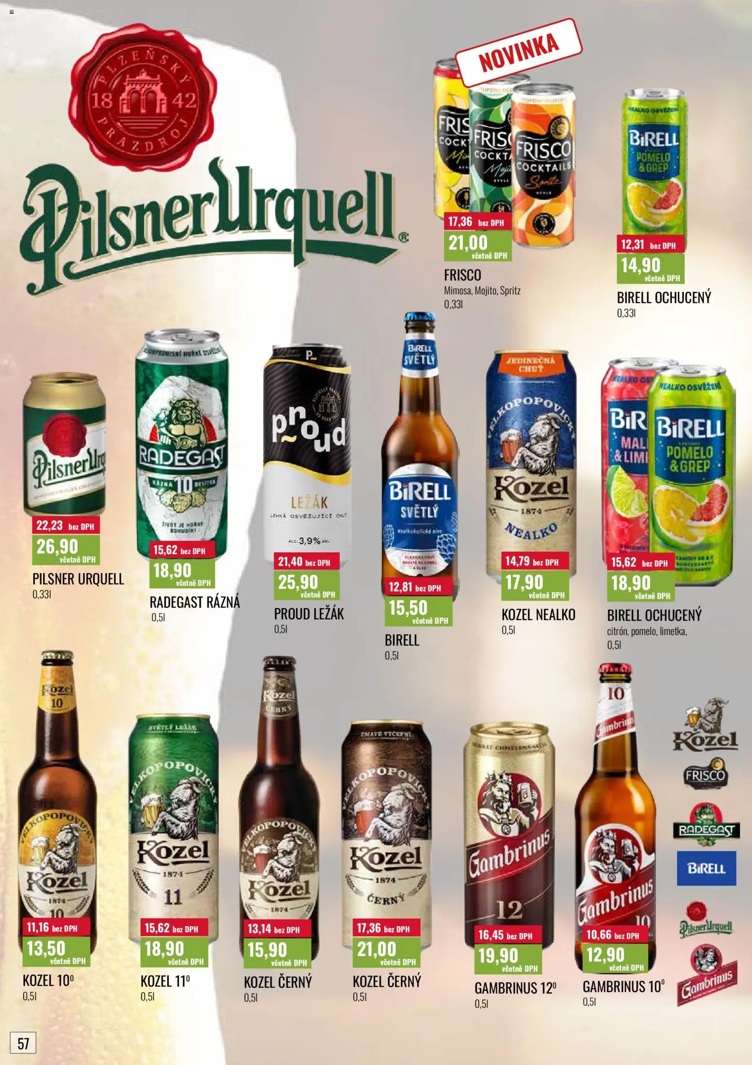 Ratio leták od 01.07.2026 | Strana: 58 | Produkty: Pomelo, Pilsner, Kozel nealko, Gambrinus