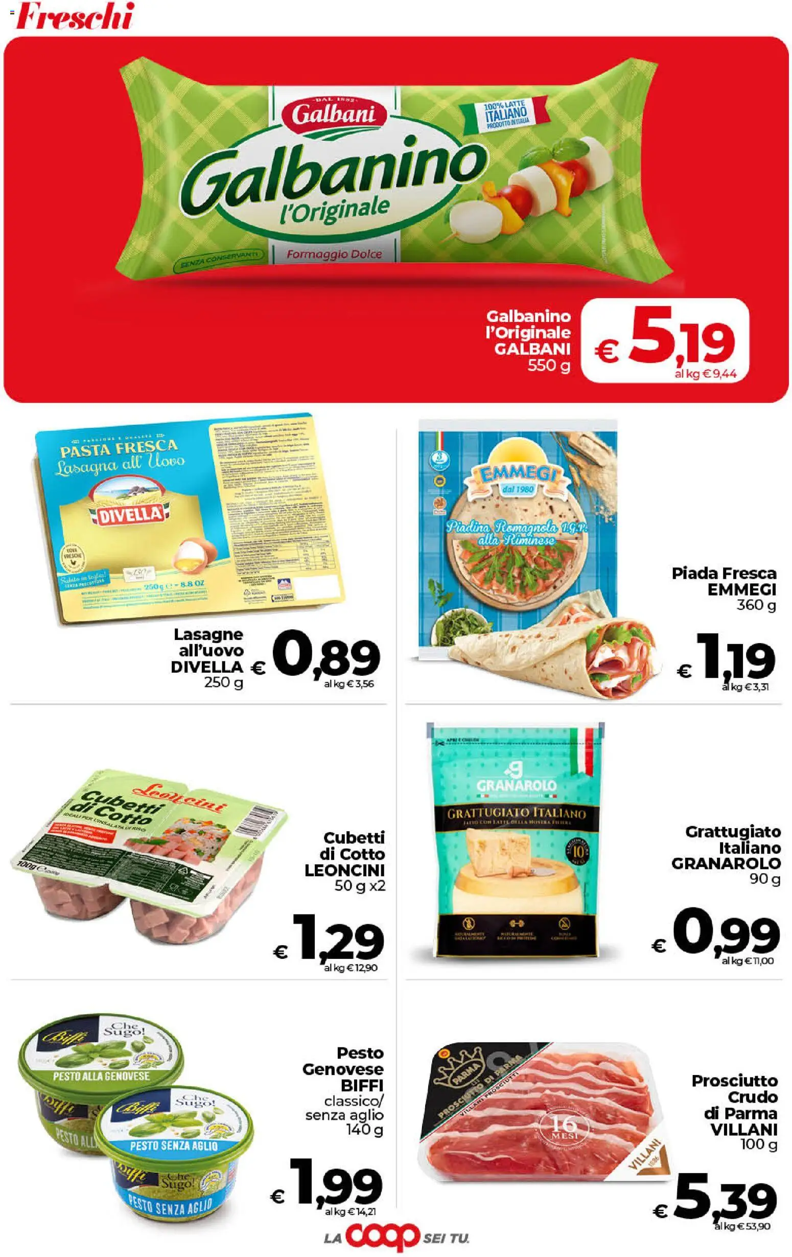 Volantino COOP del 31/07/2026 | Pagina: 15 | Prodotti: Aglio, Lasagna, Pasta, Sugo