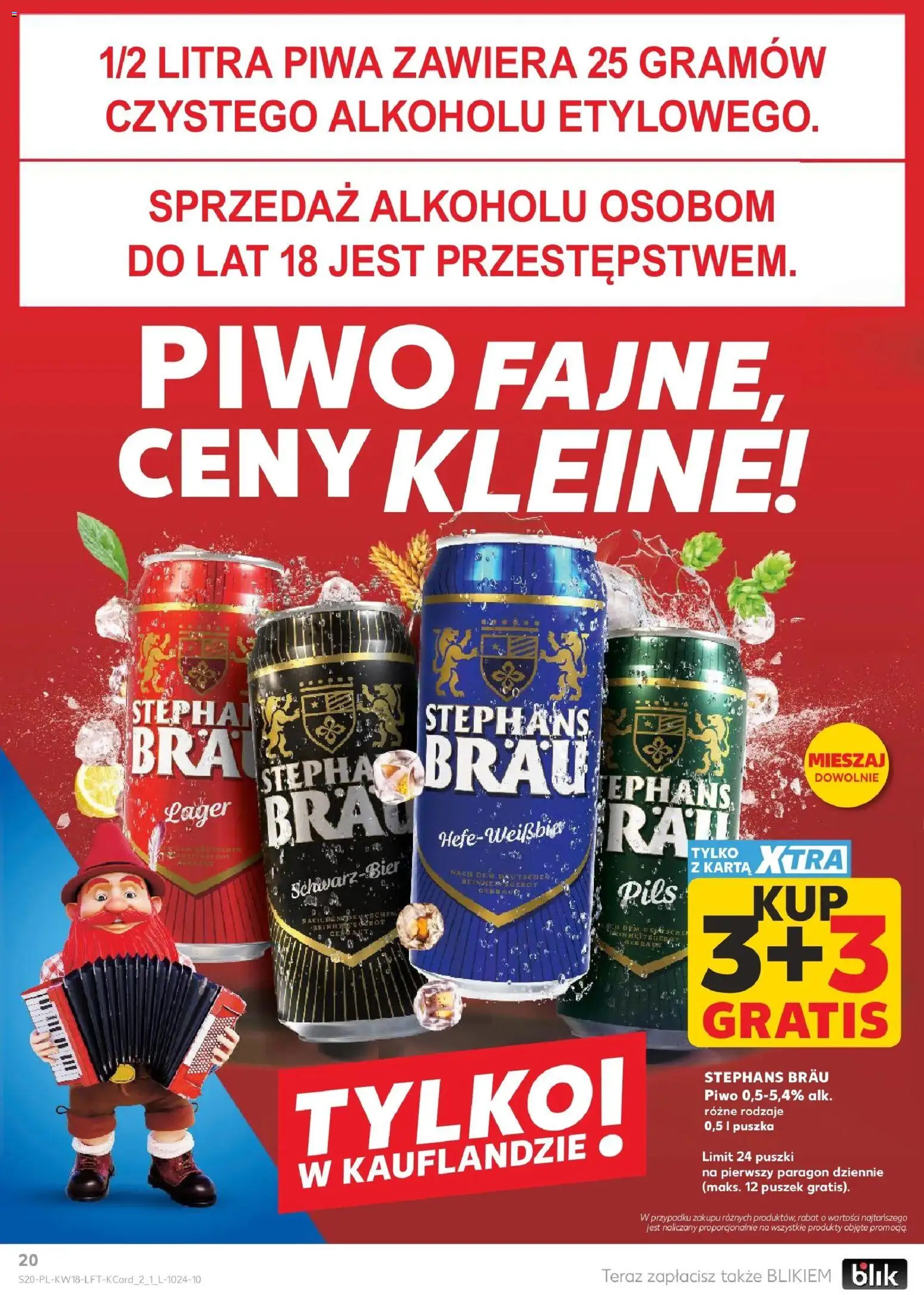 Kaufland - Kaufland Gazetka Tygodnia ważna do 06.05 od 28.04.2026 | Strona: 20 | Produkty: Karta, Piwo