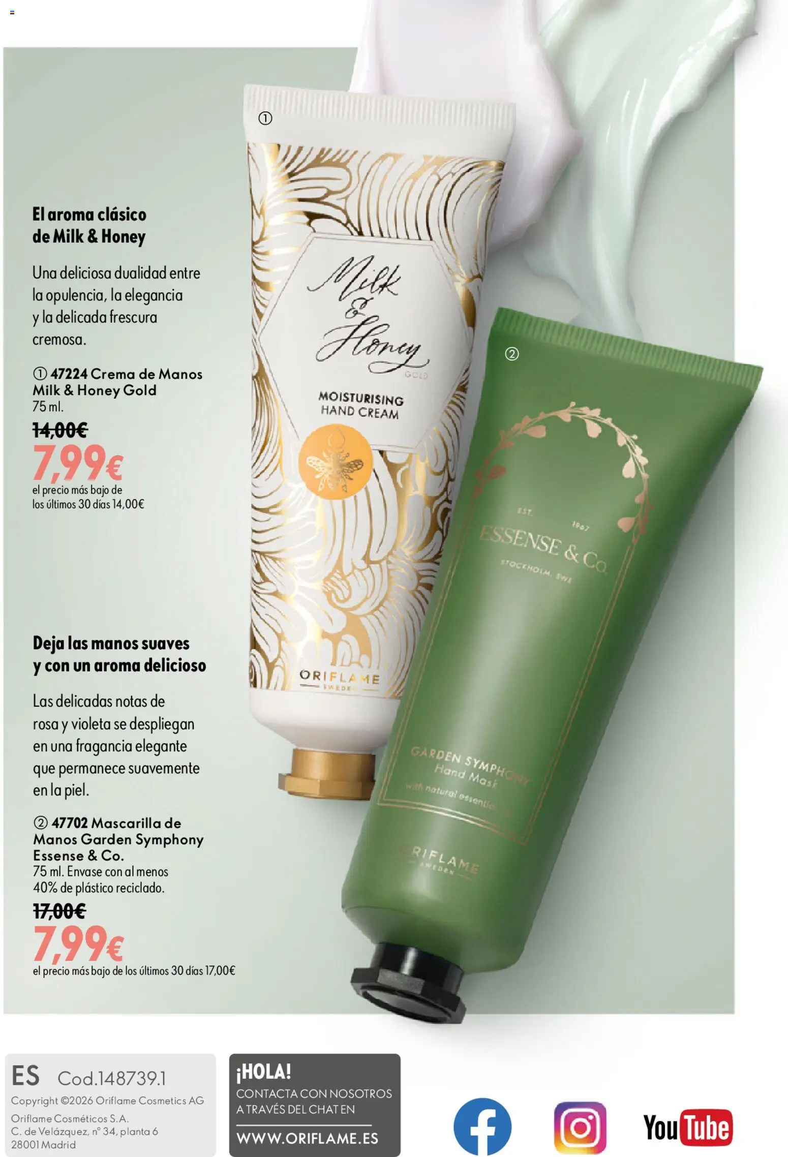 Oriflame - Catálogo Campaña 13 │ válido desde el 16/09/2026 | Página: 148 | Productos: Fragancia, Crema de manos, Crema