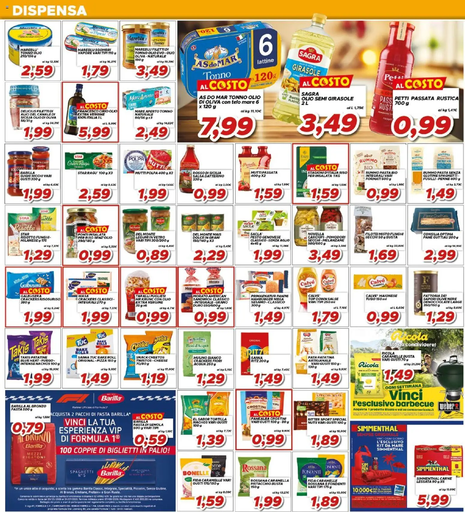 Volantino Ma Supermercati del 10.06.2026 | Pagina: 12 | Prodotti: Acqua, Pesto, Melanzane, Mutti passata